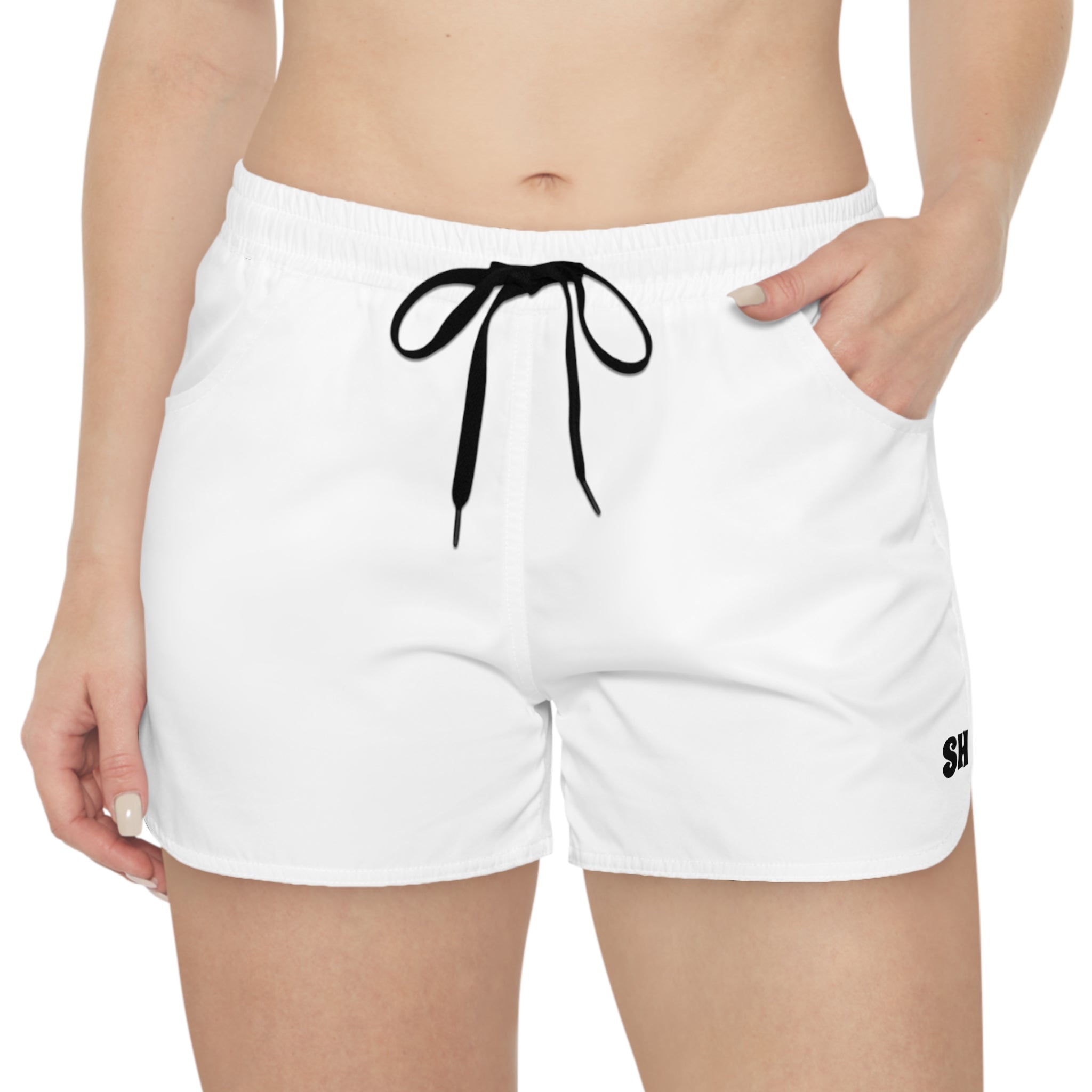 Women's Casual Shorts — Minimal 'SH' Athletic Lounge Shorts