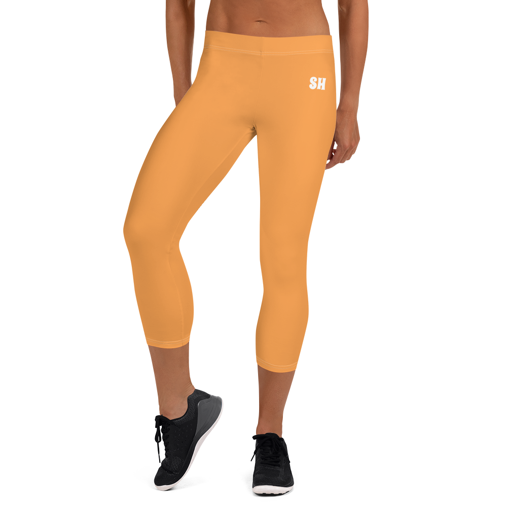 Capri Leggings - Sunshine Orange