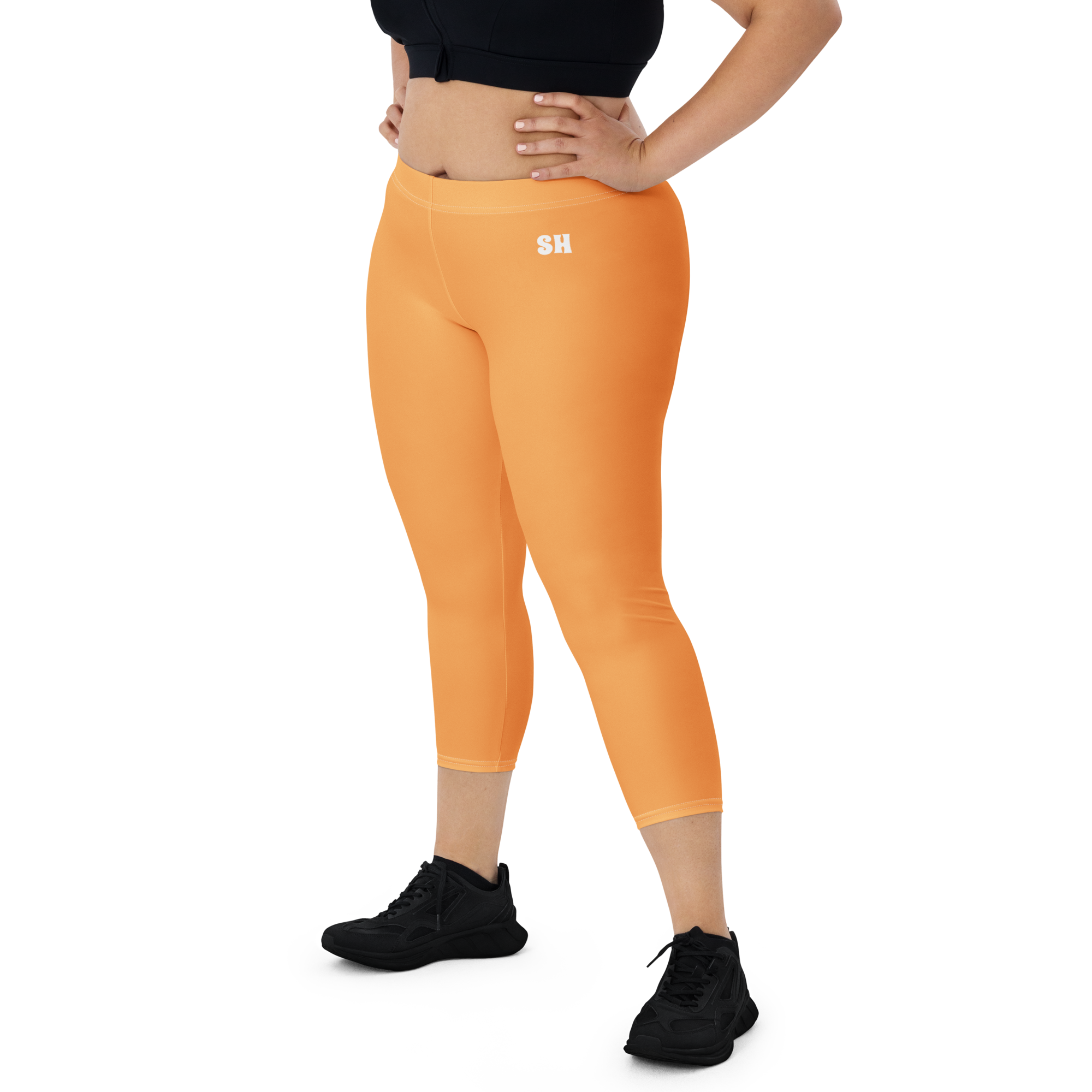 Capri Leggings - Sunshine Orange