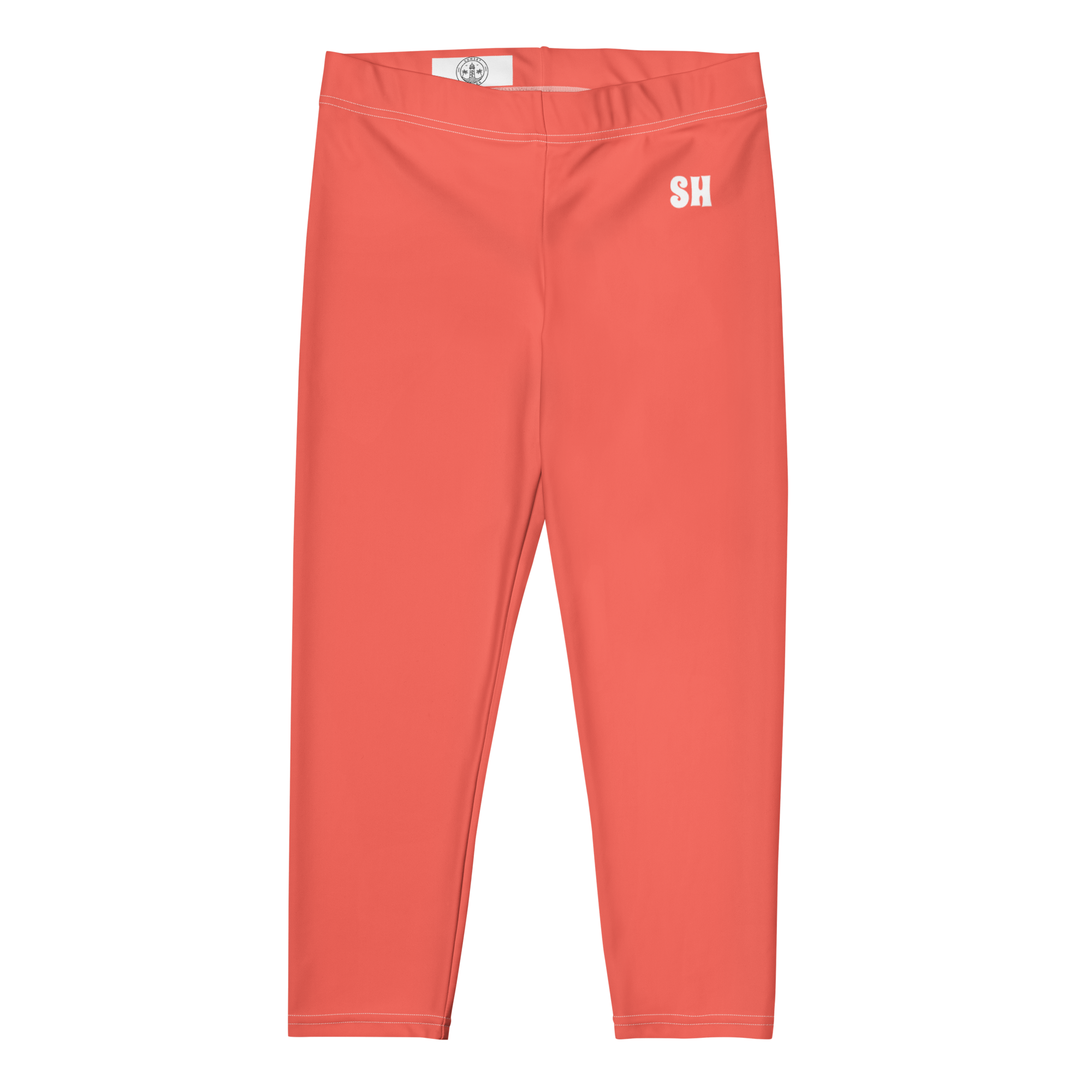 Capri Leggings - Coral Red