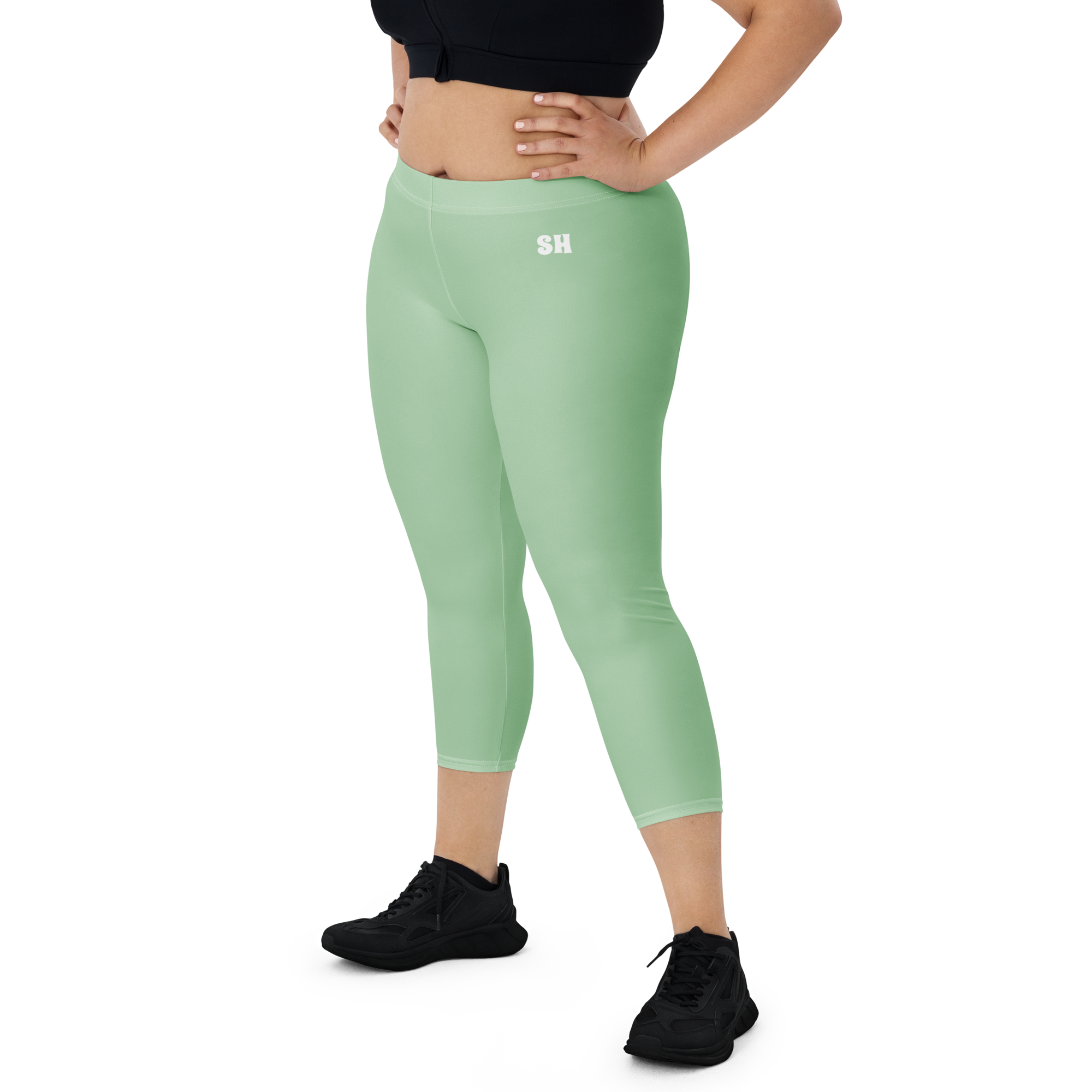 Capri Leggings - Palm Green