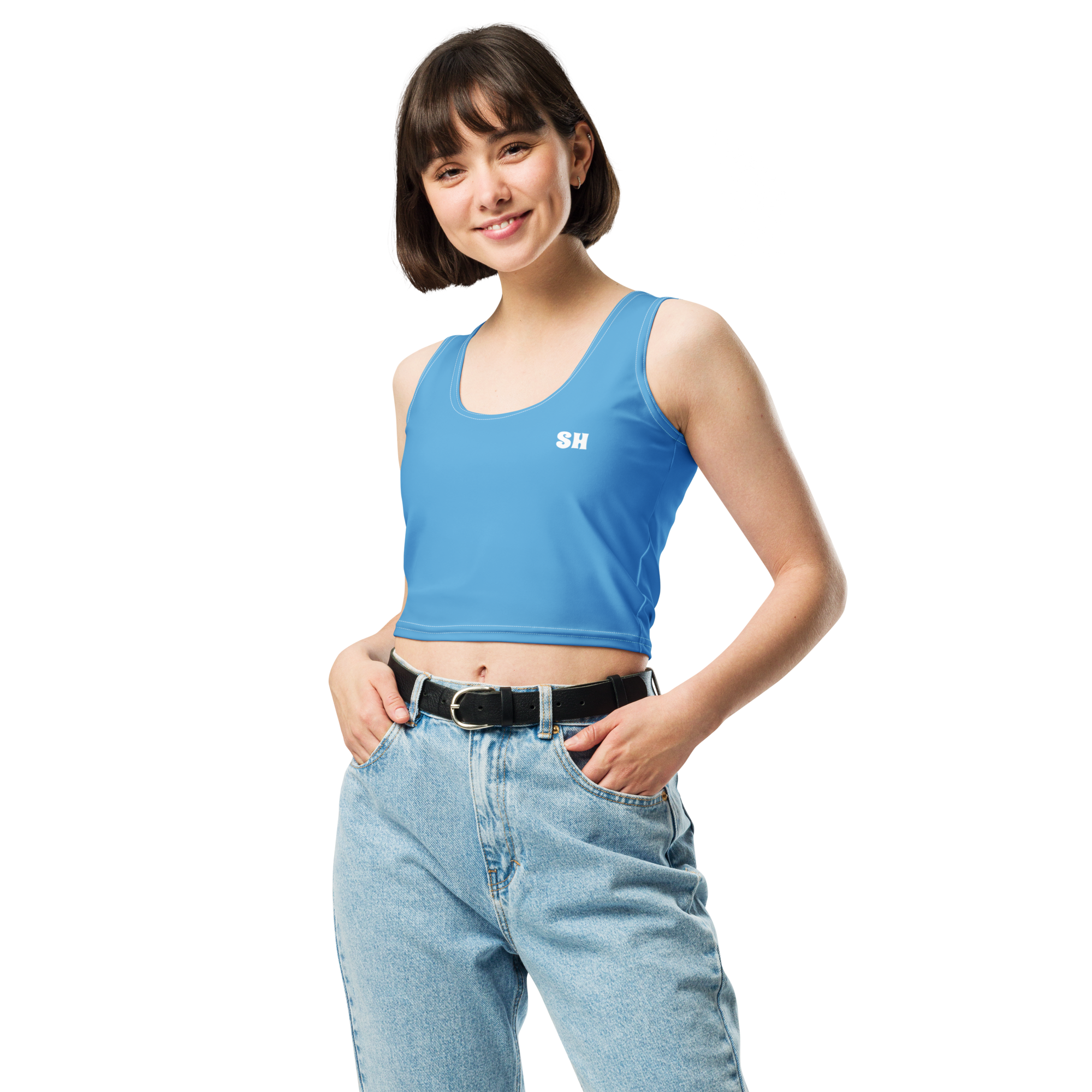 Crop Top - Ocean Blue