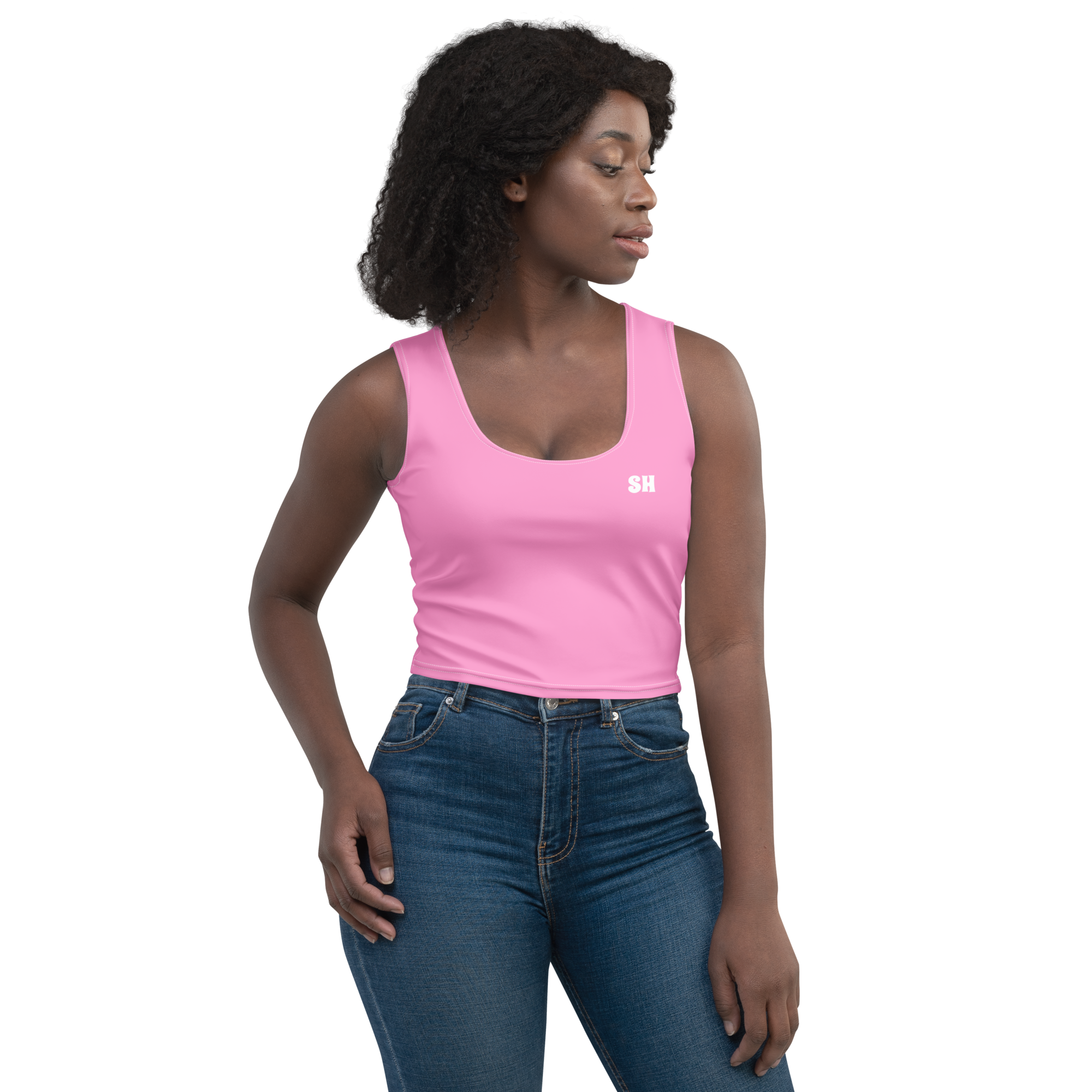Crop Top - Tropical Pink