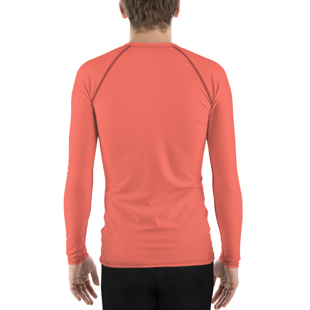 Men's Rash Guard - Coral Red