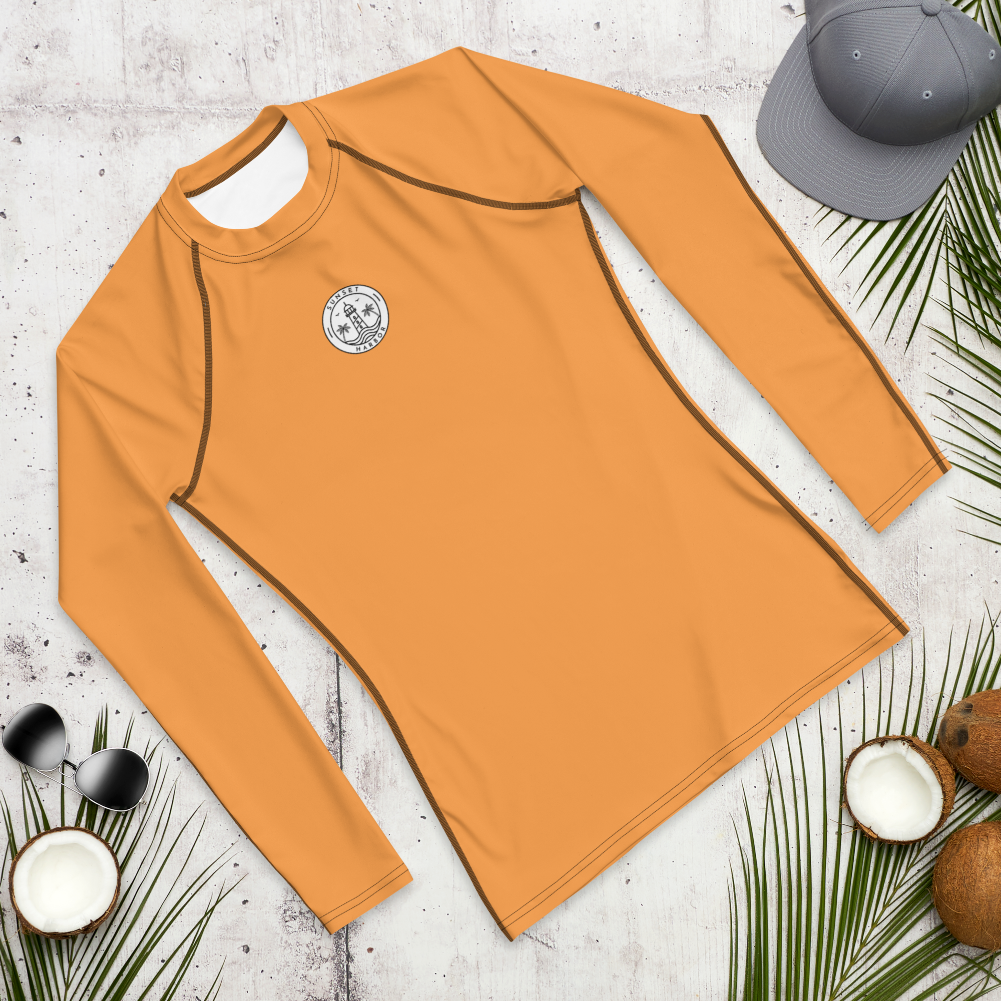 Men's Rash Guard - Sunshine Orange