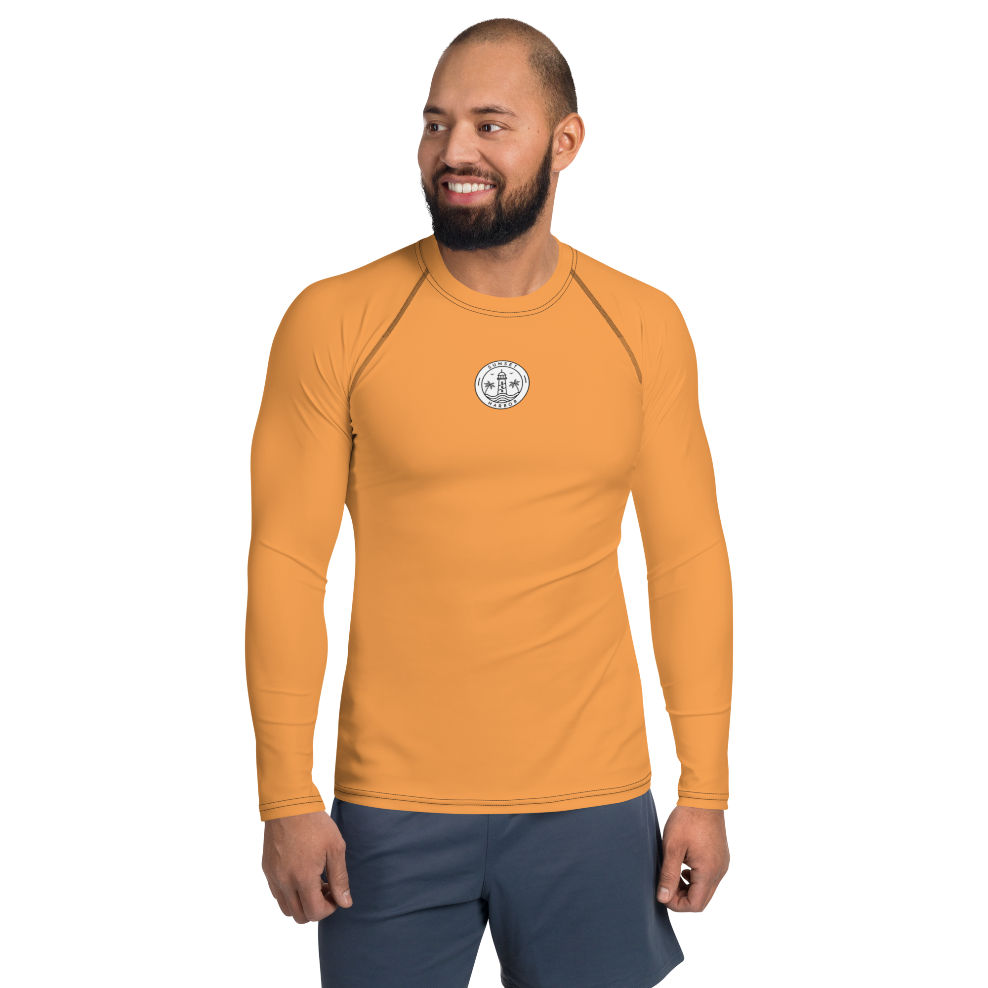 Men's Rash Guard - Sunshine Orange
