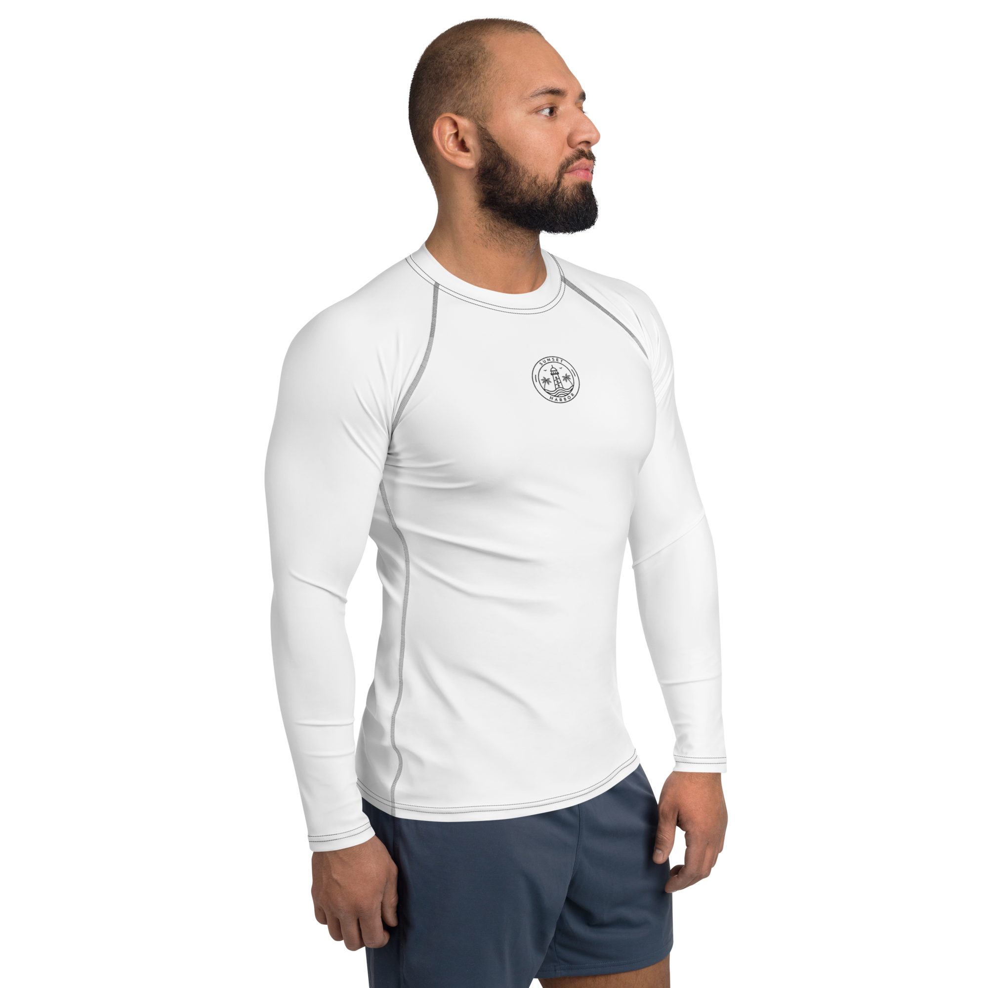 Men's Rash Guard - Seashell White