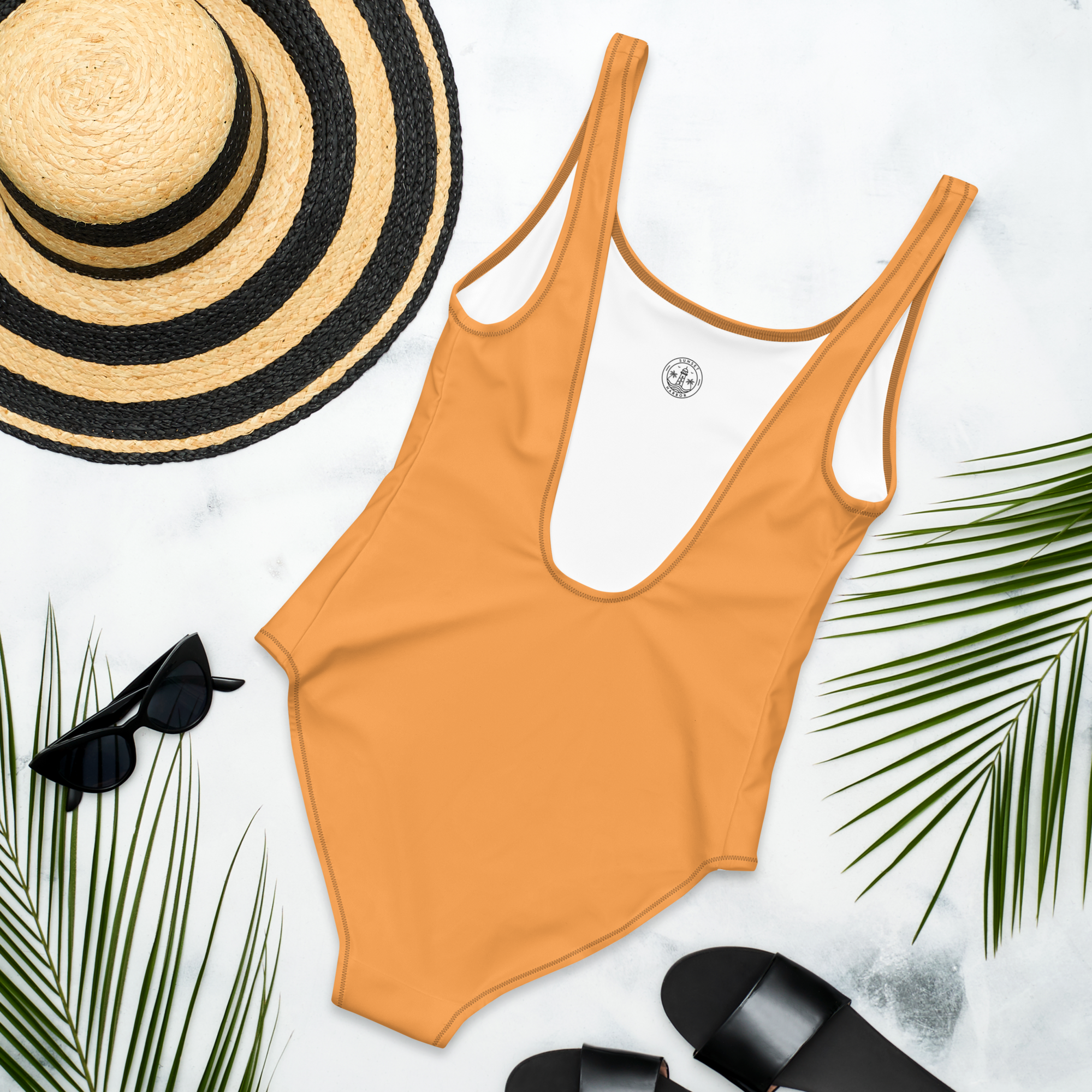 One-Piece Swimsuit - Sunshine Orange