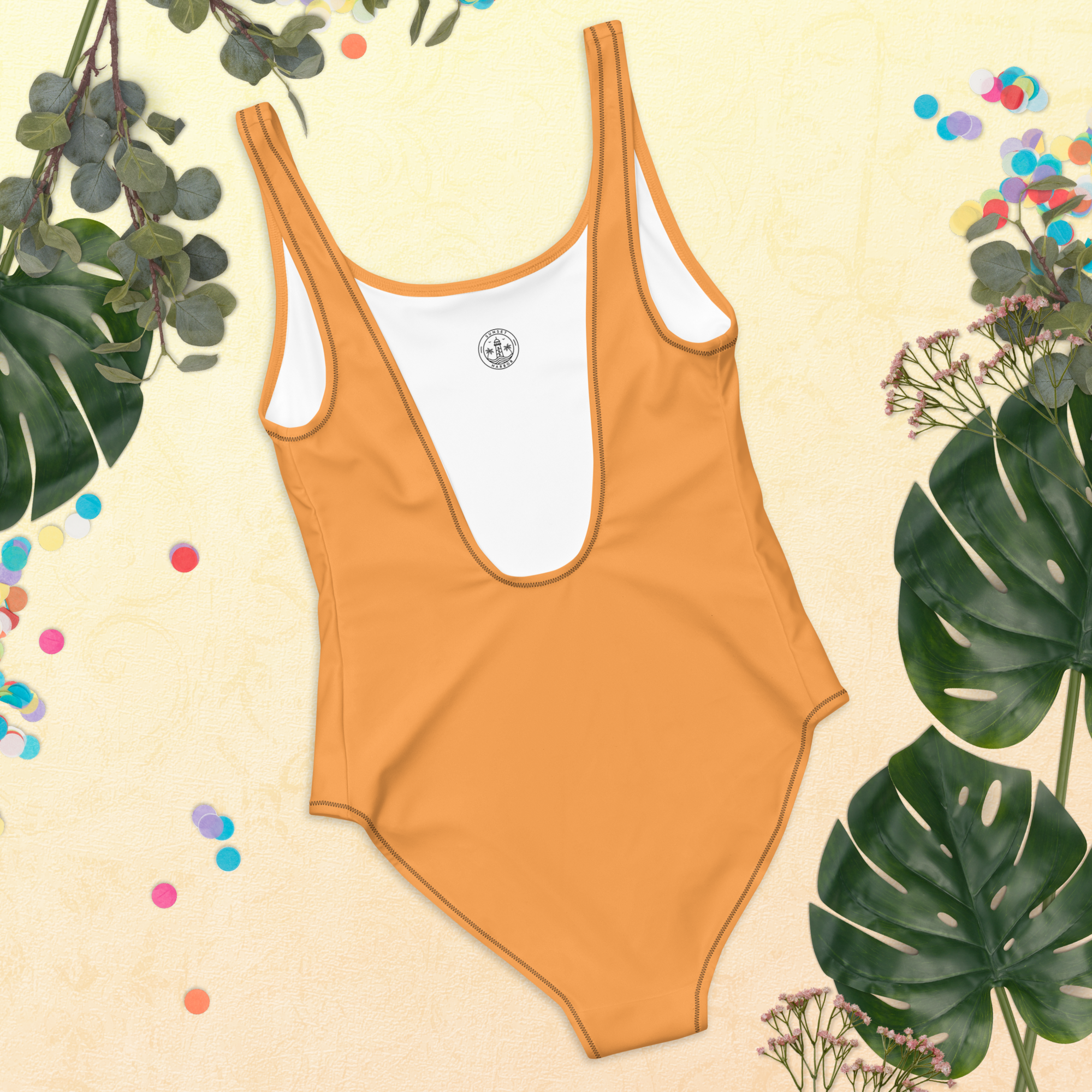 One-Piece Swimsuit - Sunshine Orange
