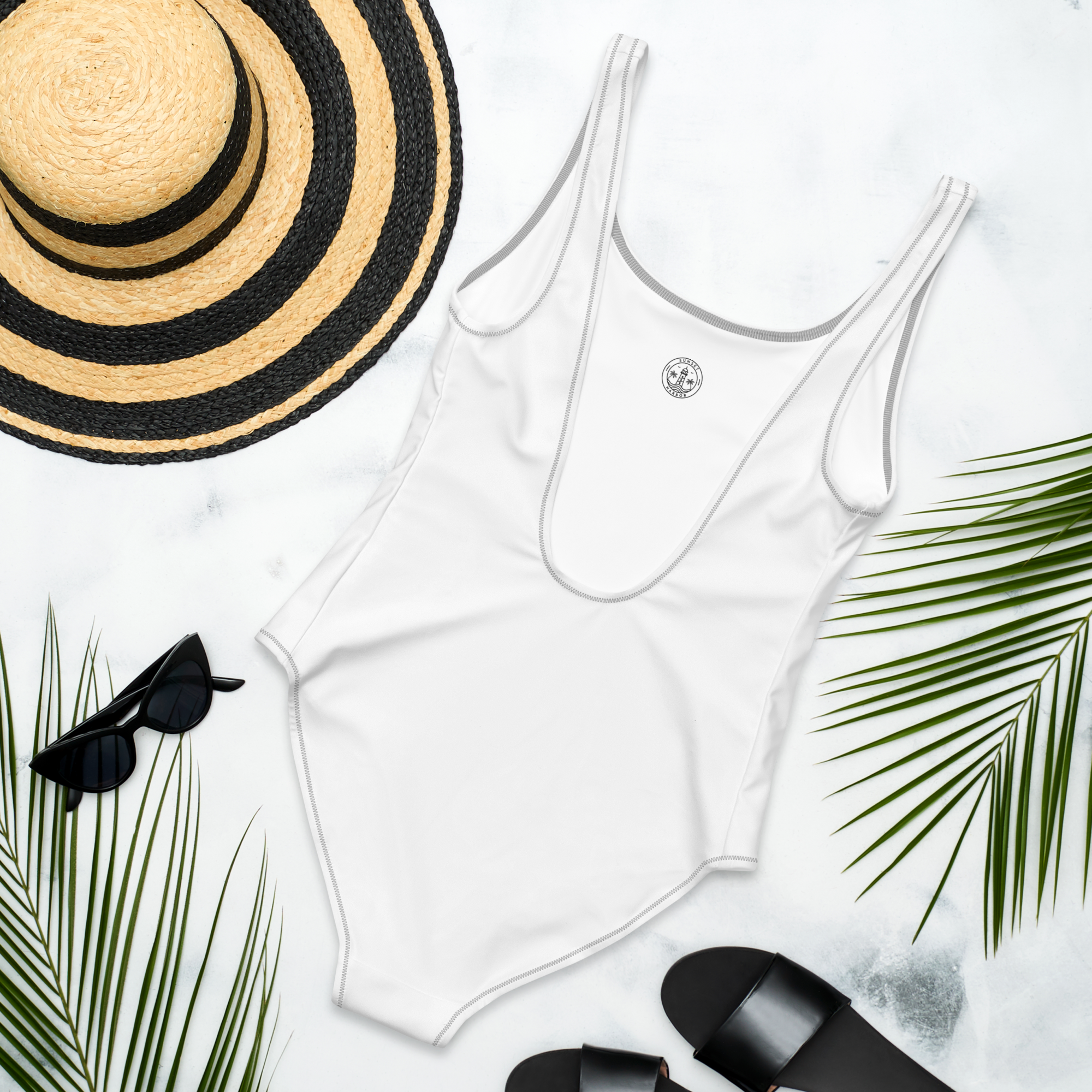 One-Piece Swimsuit - Seashell White