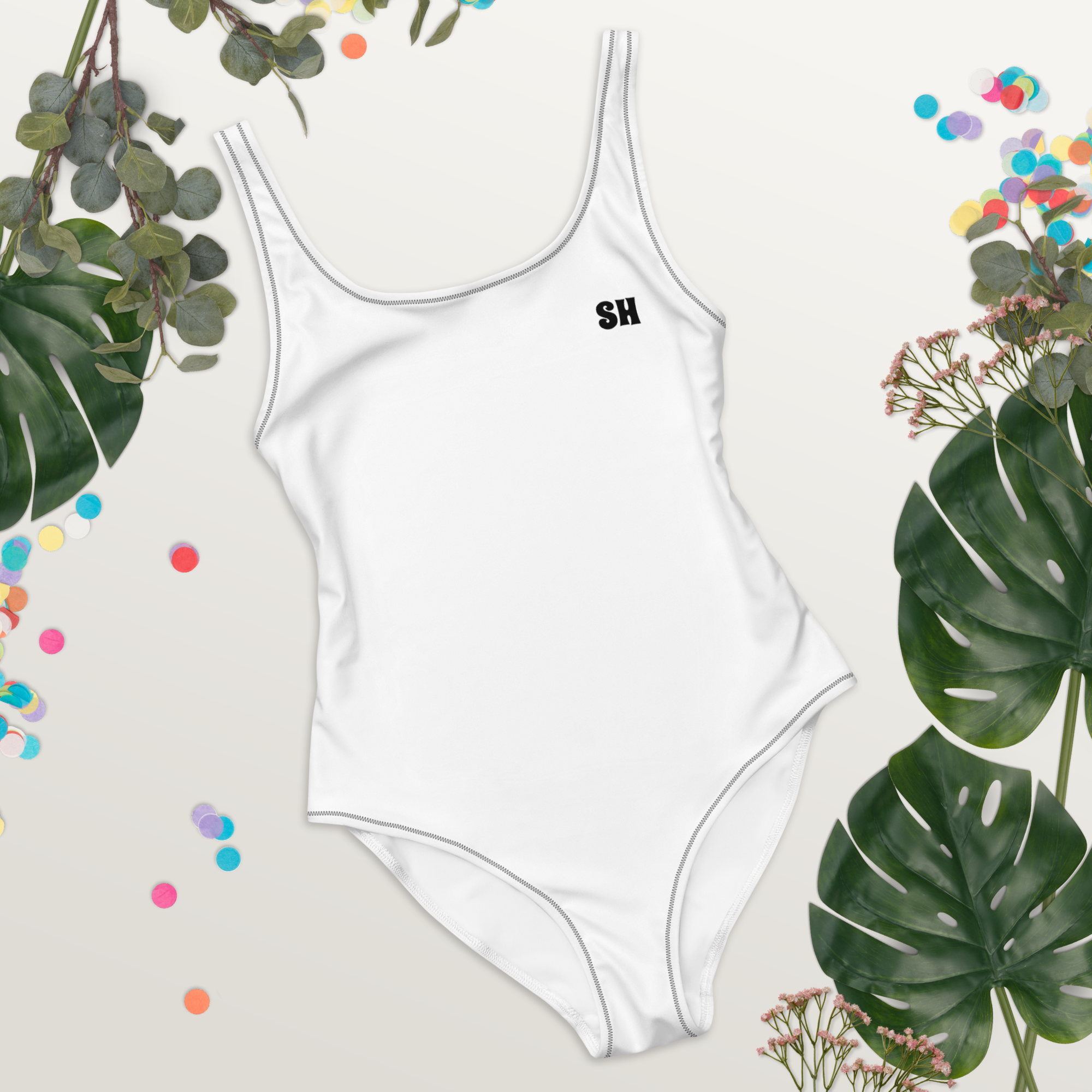 One-Piece Swimsuit - Seashell White