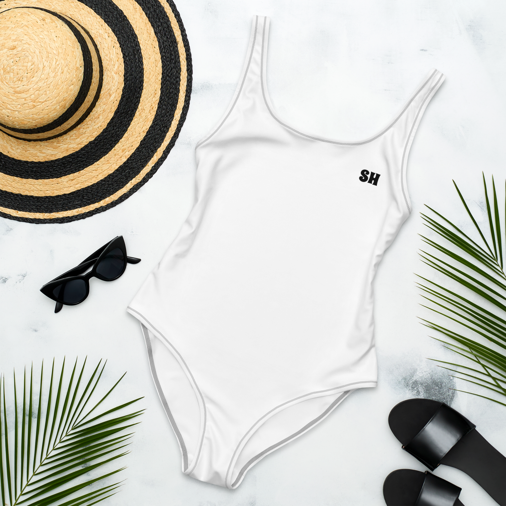 One-Piece Swimsuit - Seashell White