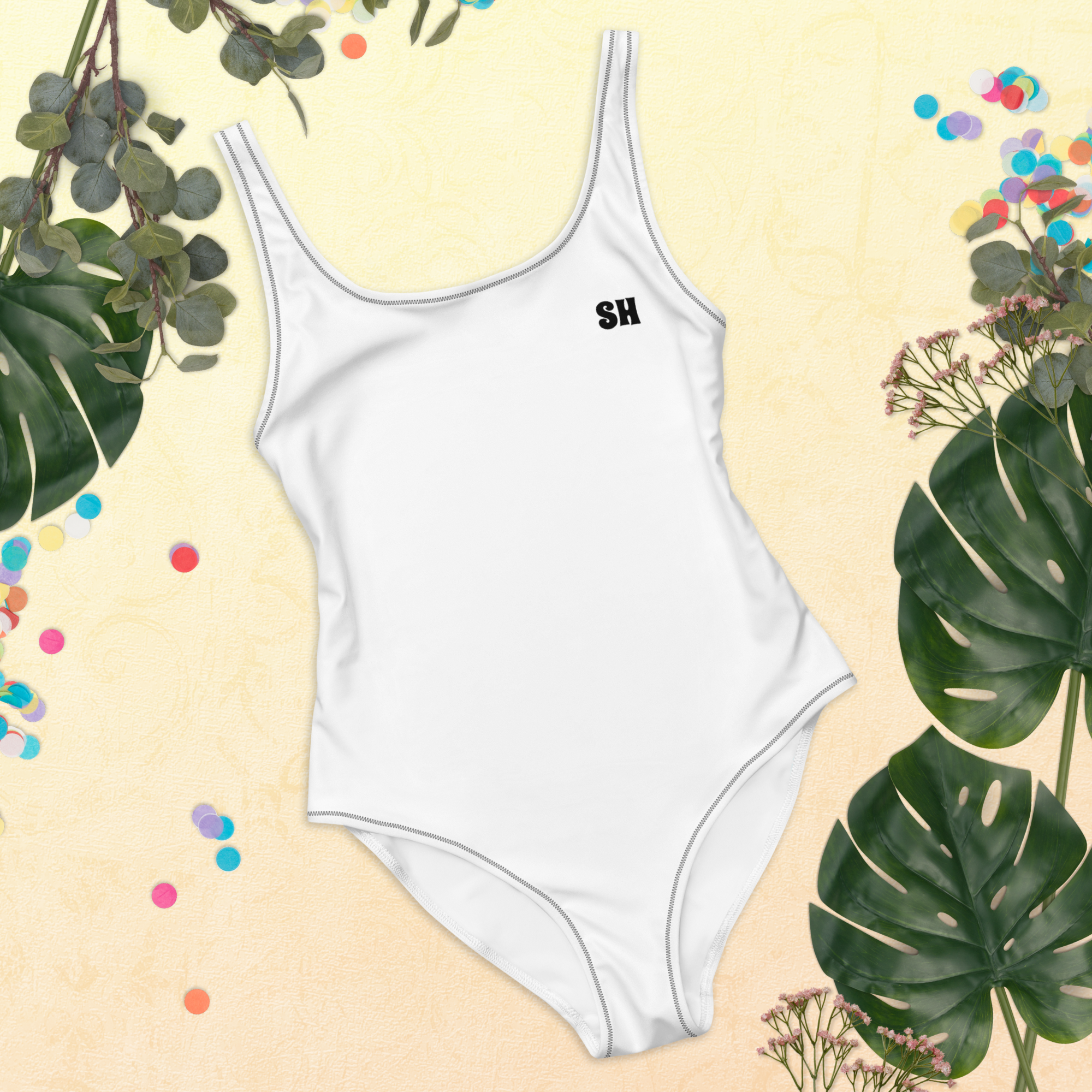 One-Piece Swimsuit - Seashell White