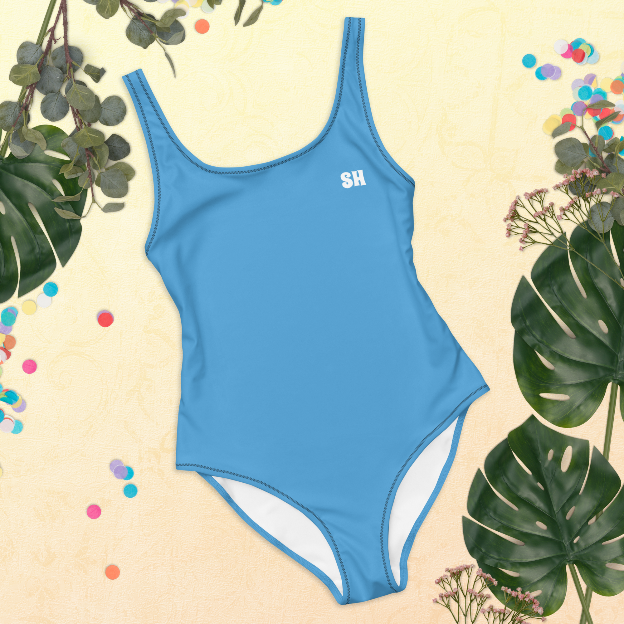 One-Piece Swimsuit - Ocean Blue