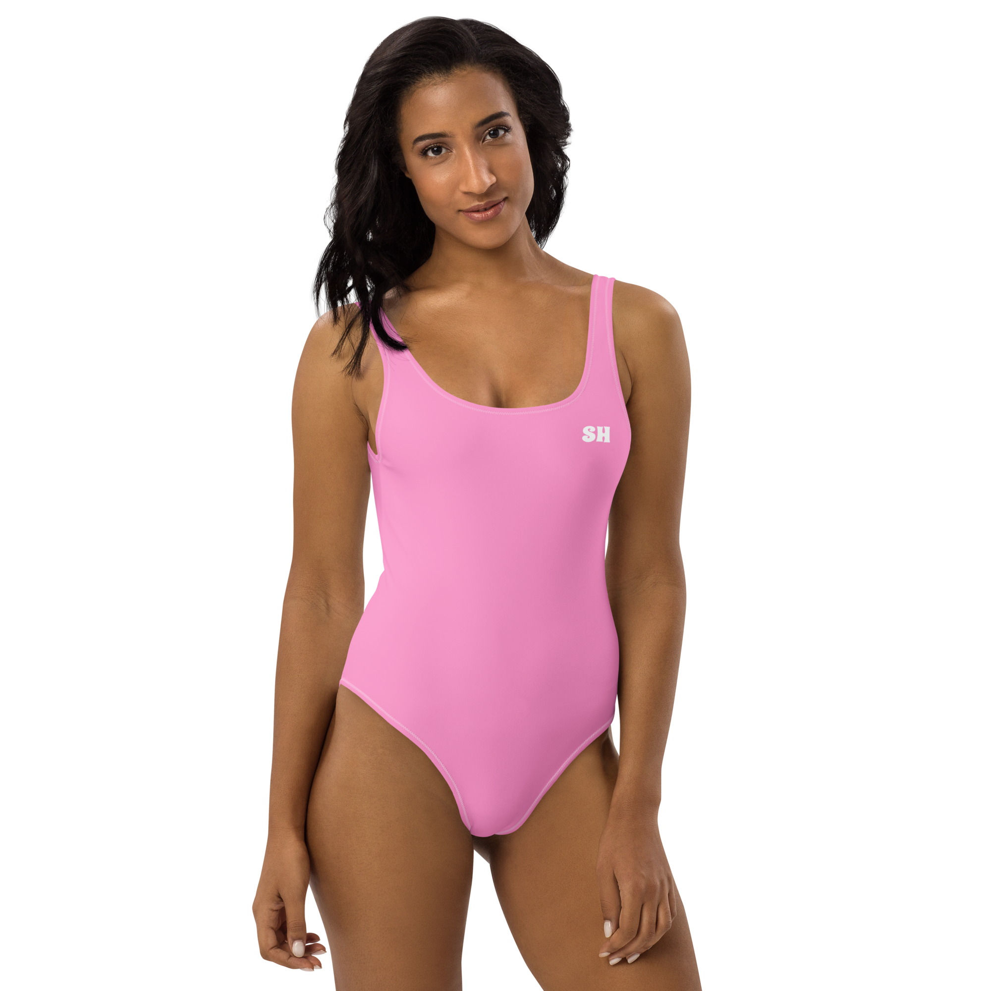 One-Piece Swimsuit - Tropical Pink