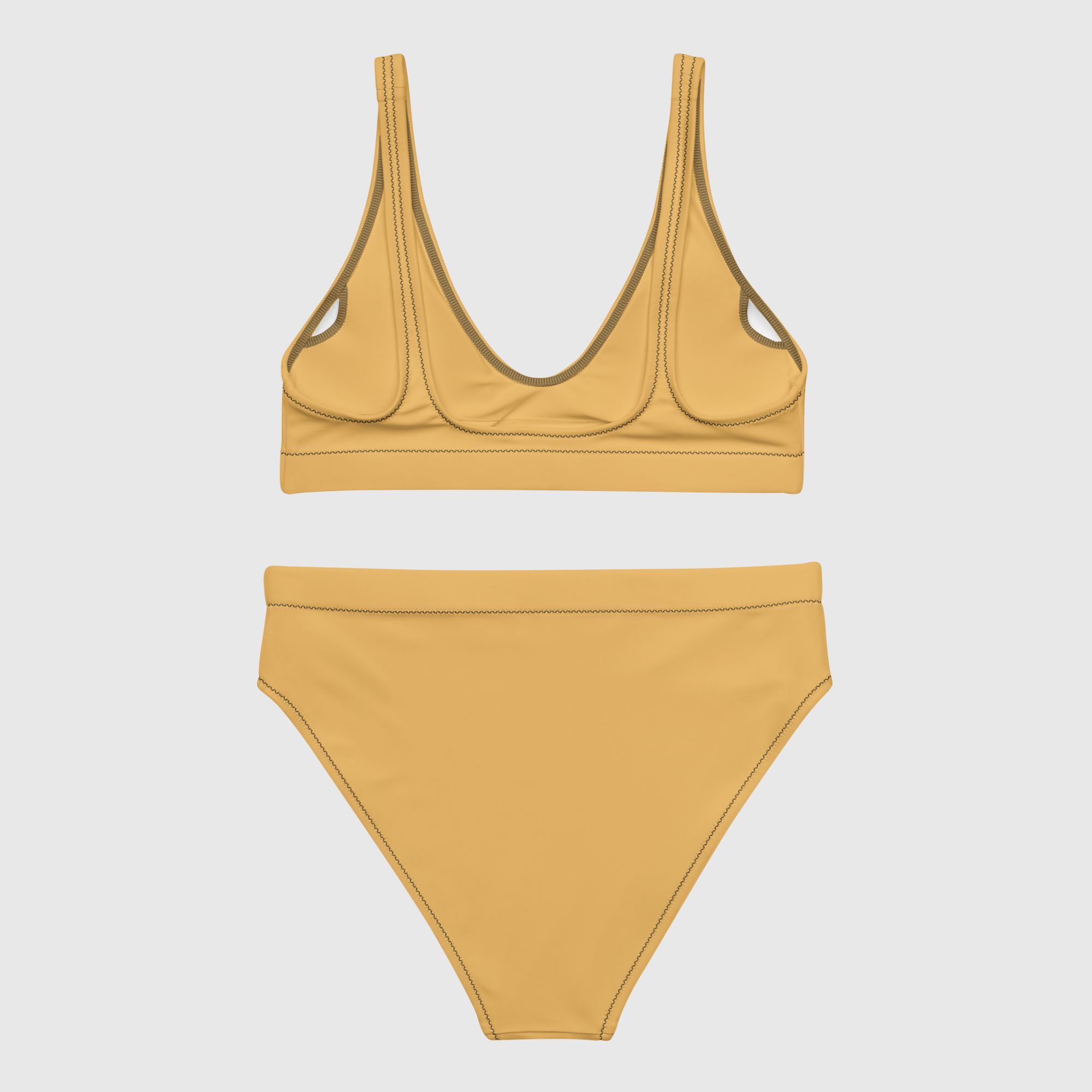 Recycled high-waisted bikini - Gold