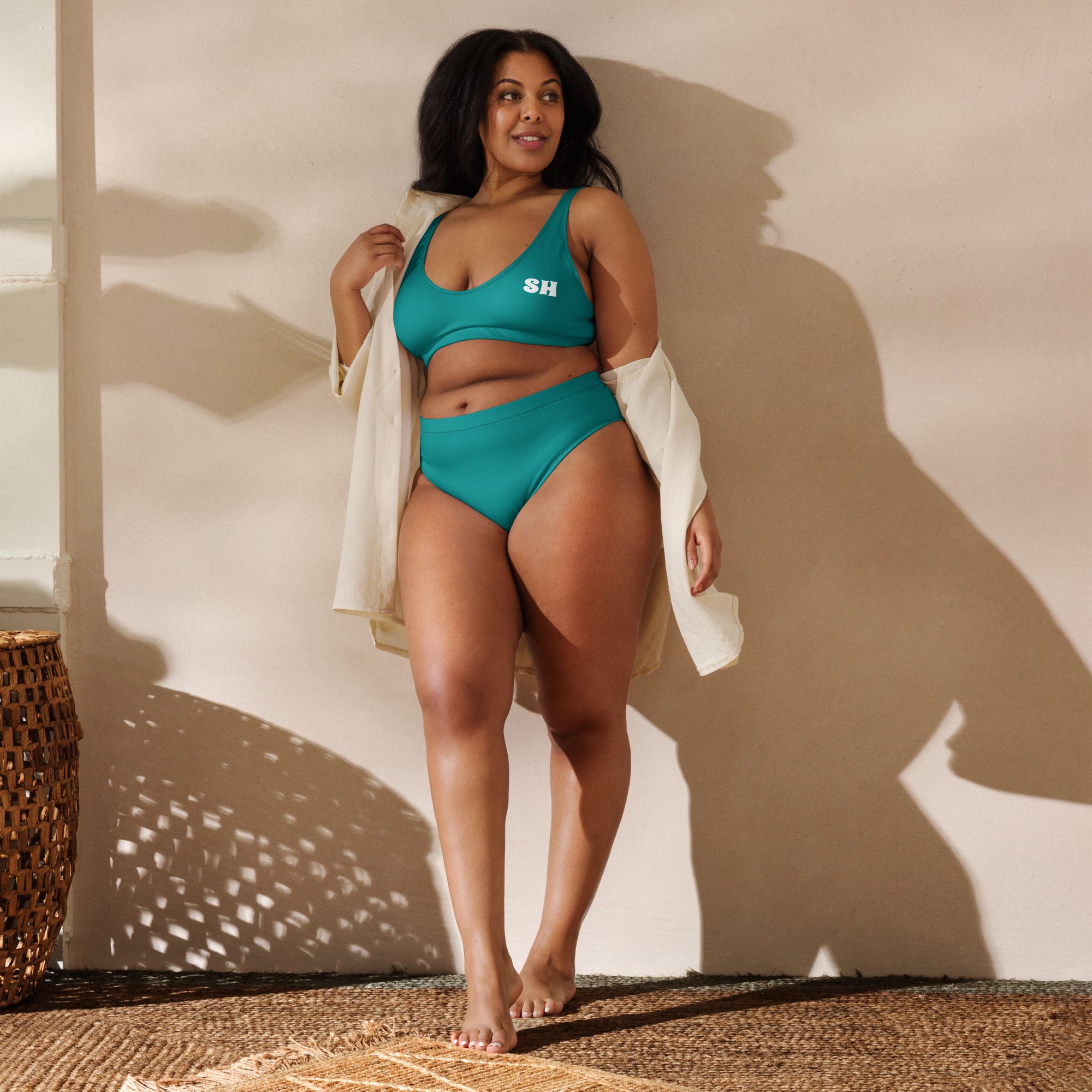 Bikini de cintura alta reciclado - Seaside Teal