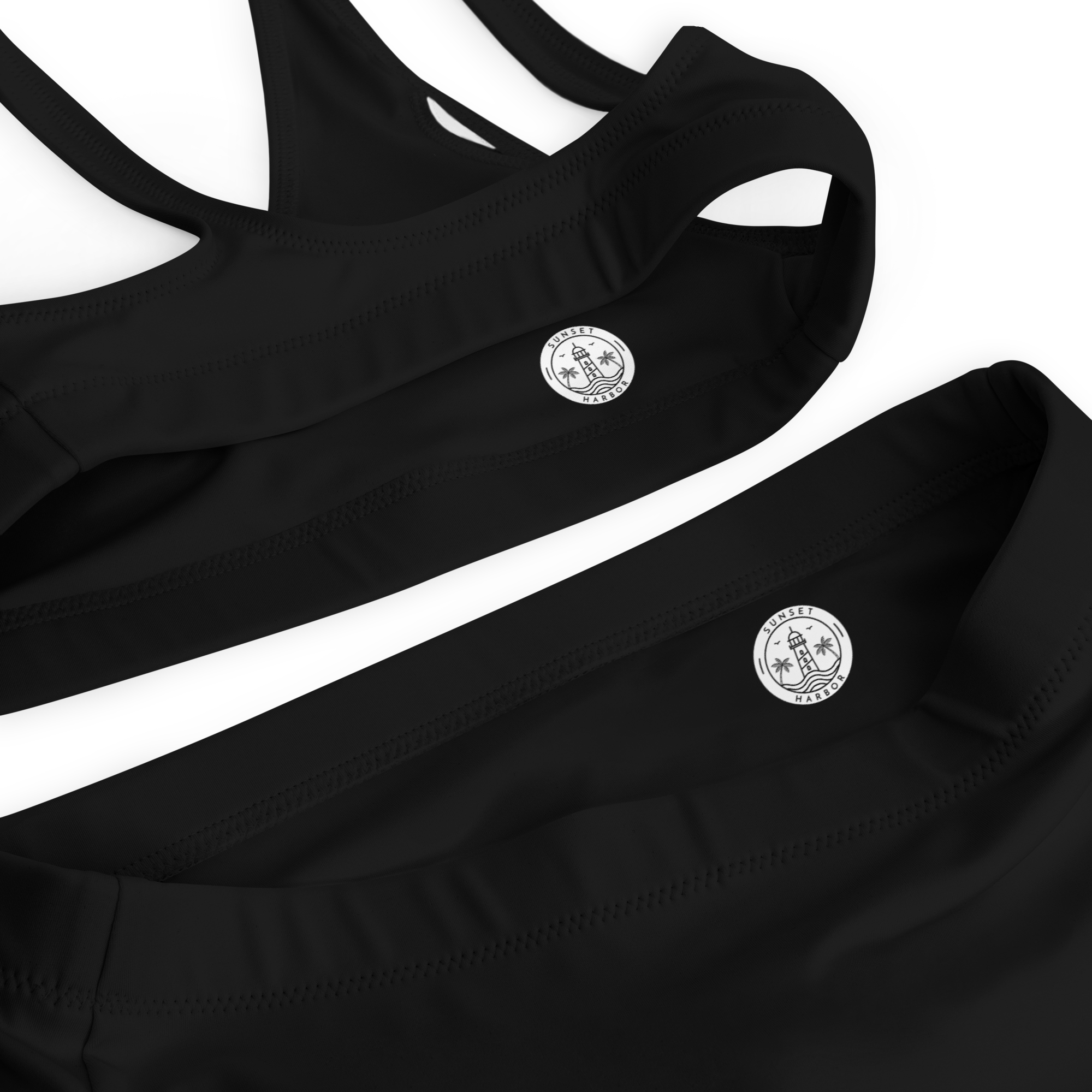 Recycled high-waisted bikini - Harbor Black