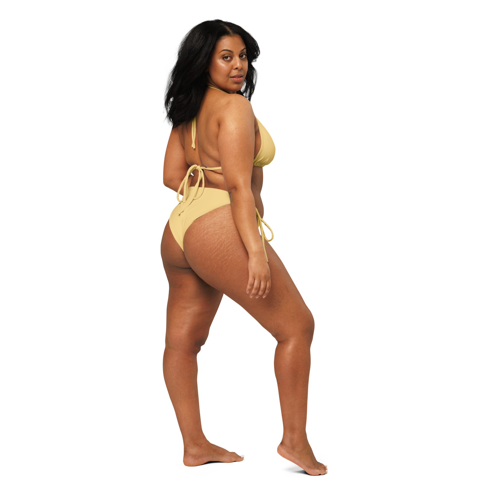 Recycled string bikini - Sand Yellow