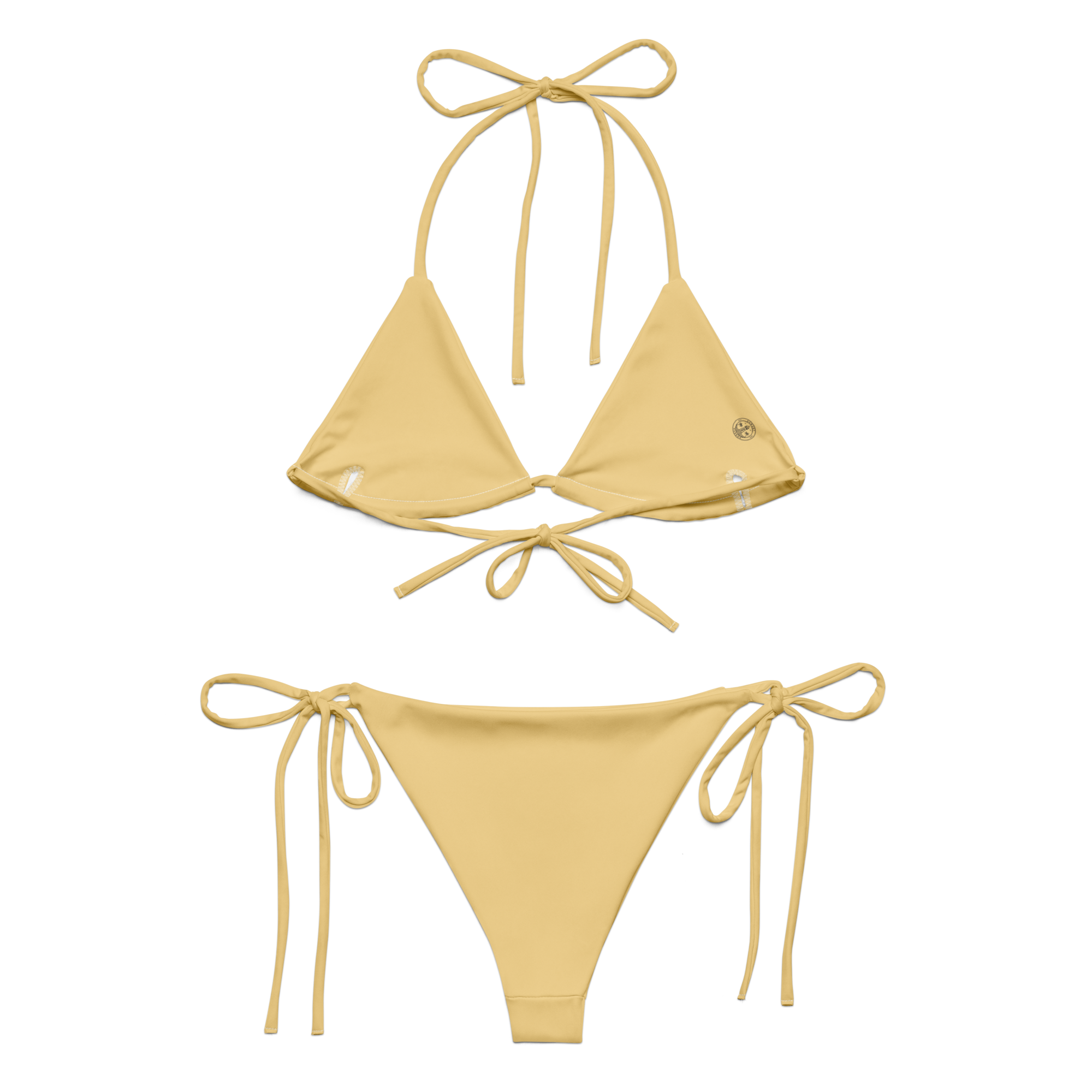 Recycled string bikini - Sand Yellow