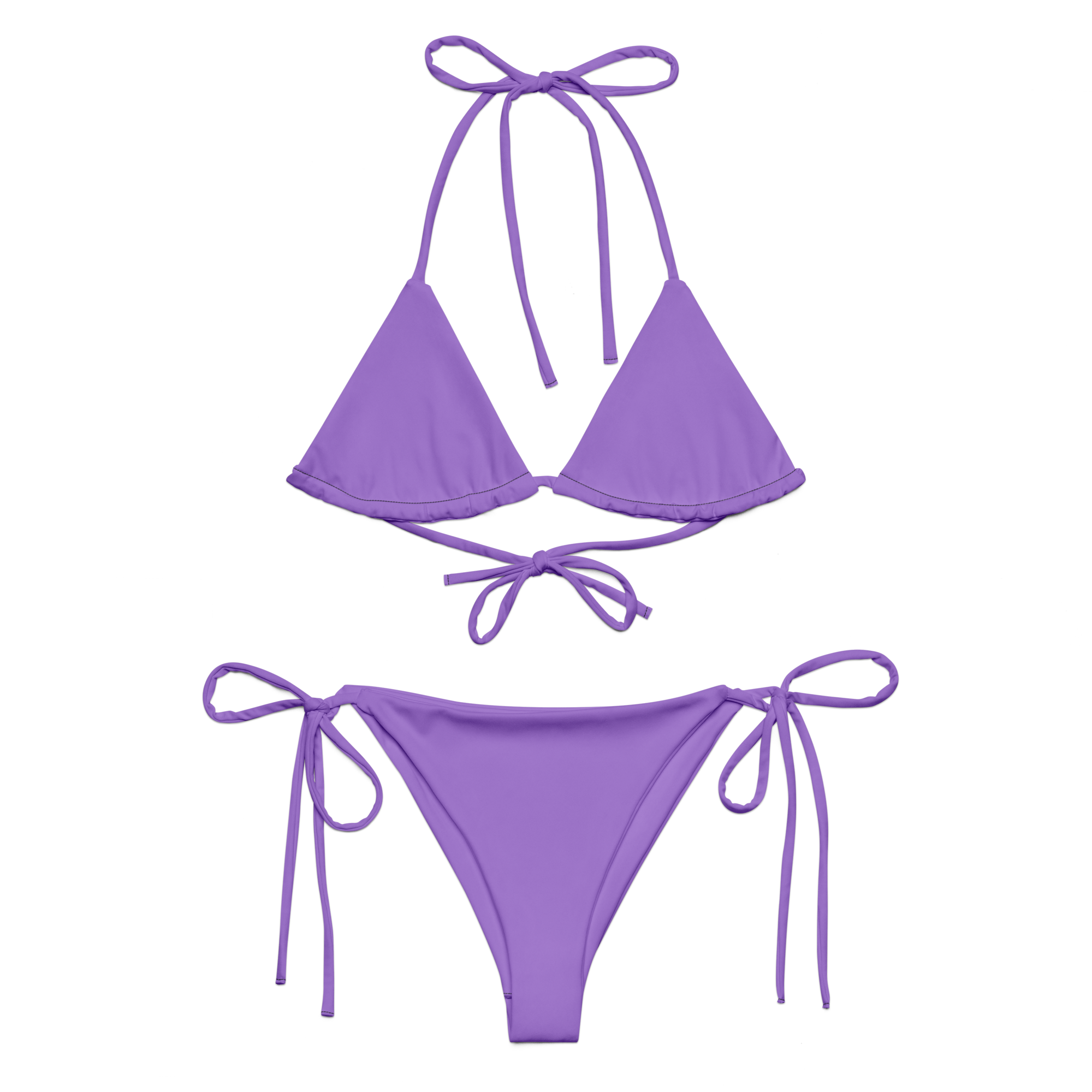 Recycled string bikini - Coastal Purple