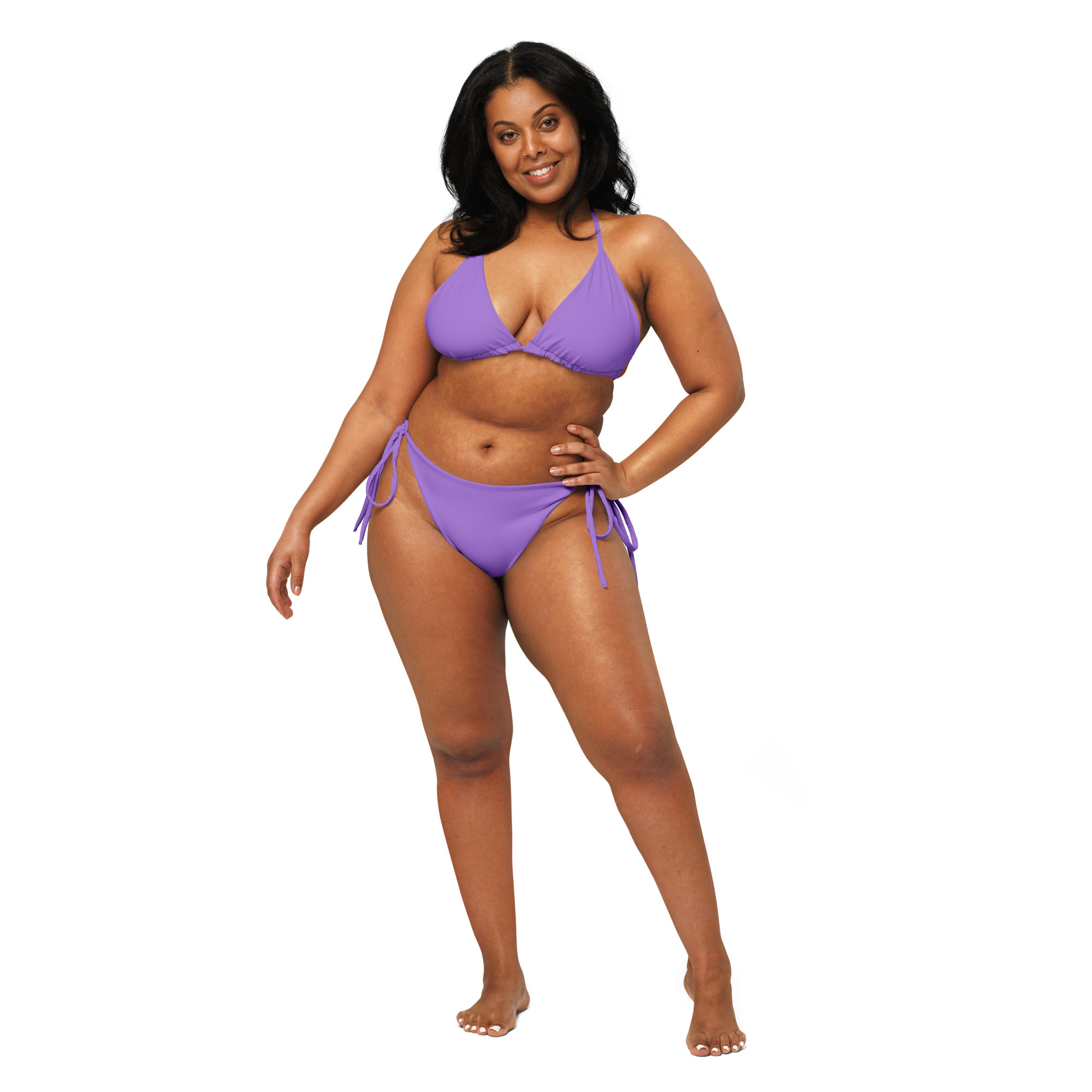 Recycled string bikini - Coastal Purple