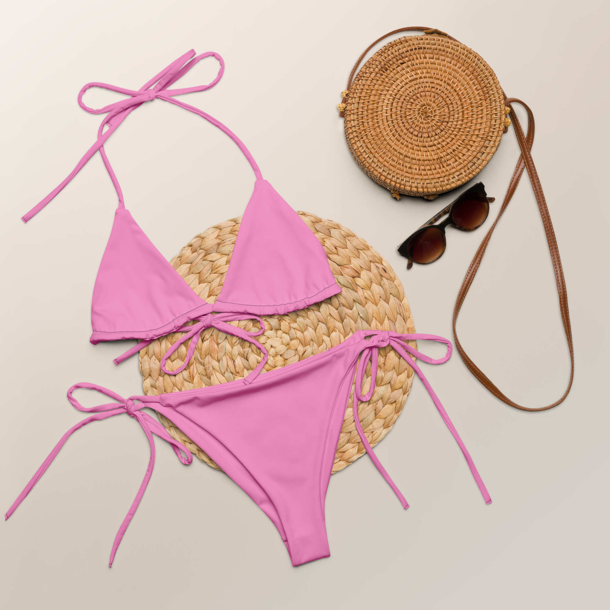 String Bikini - Tropical Pink