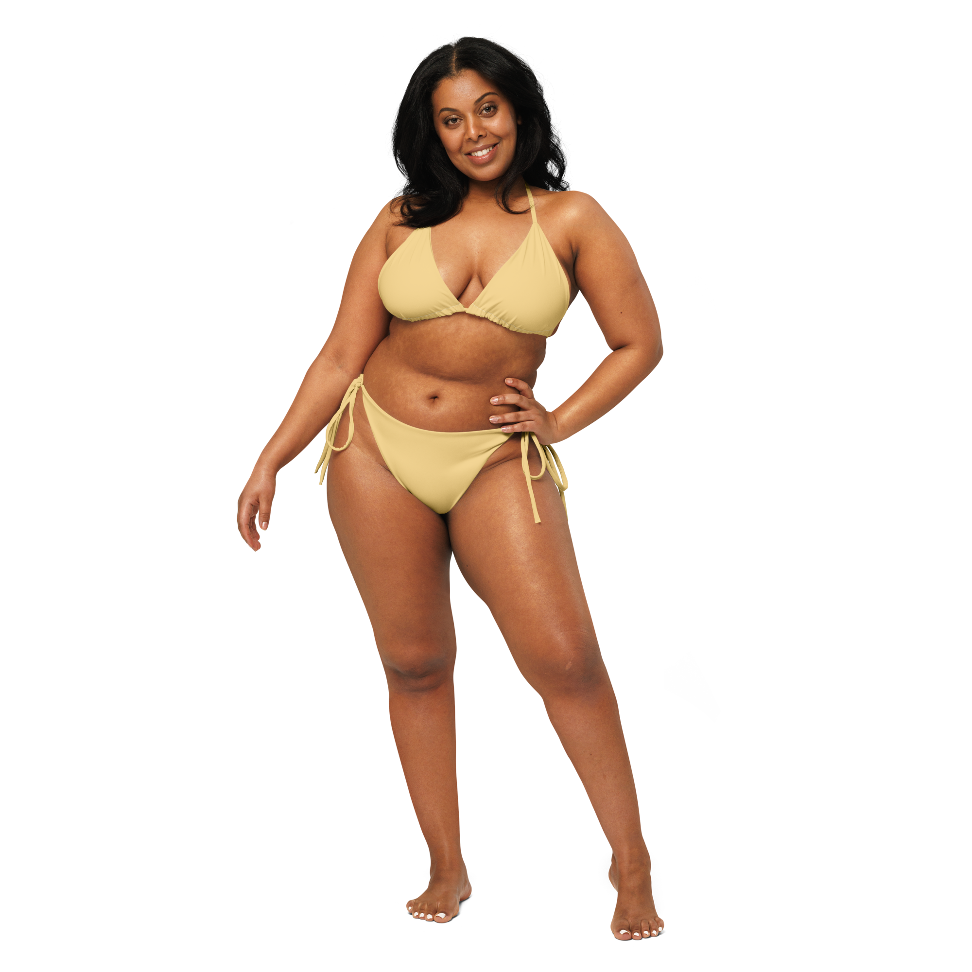 Recycled string bikini - Sand Yellow