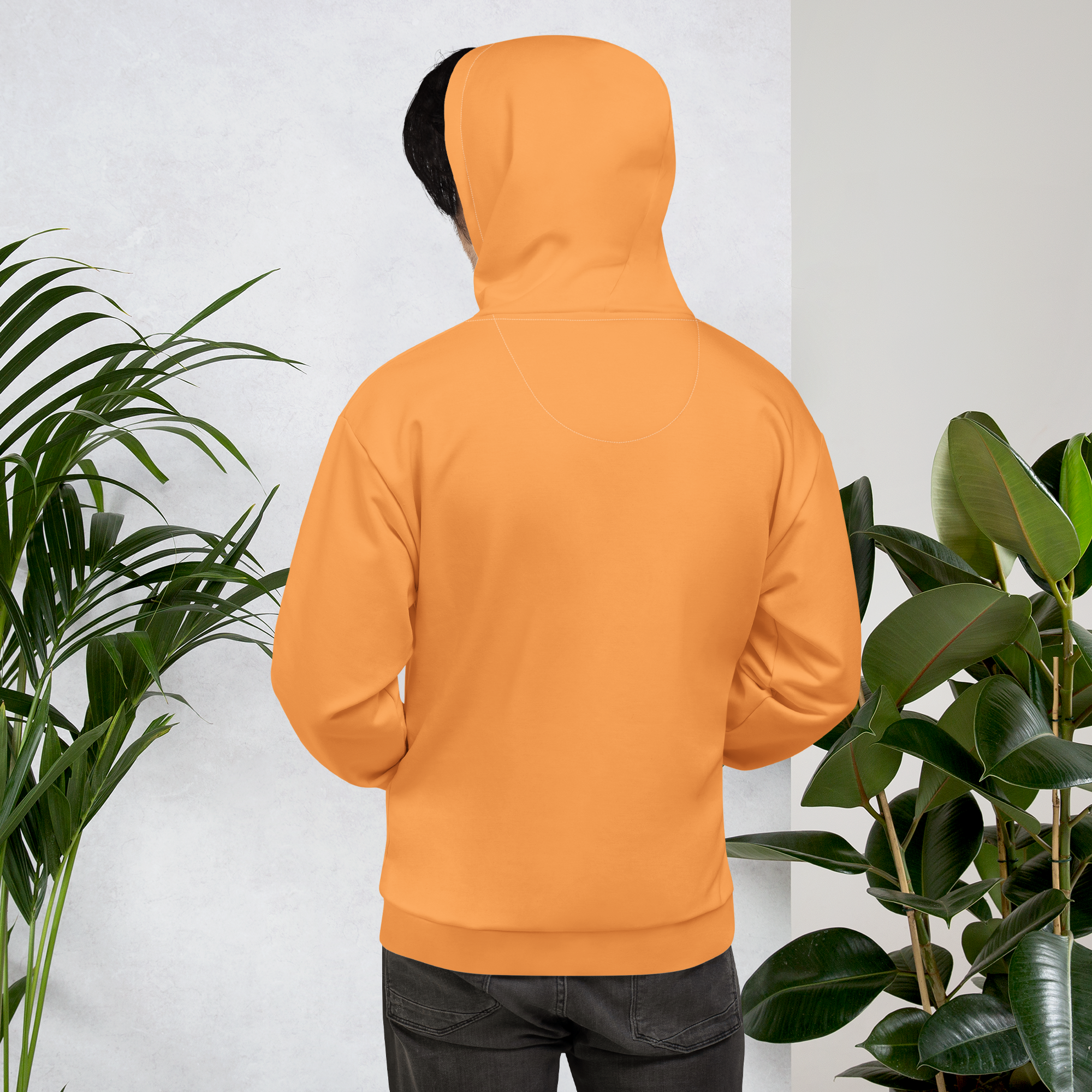 Mens Hoodie - Sunshine Orange