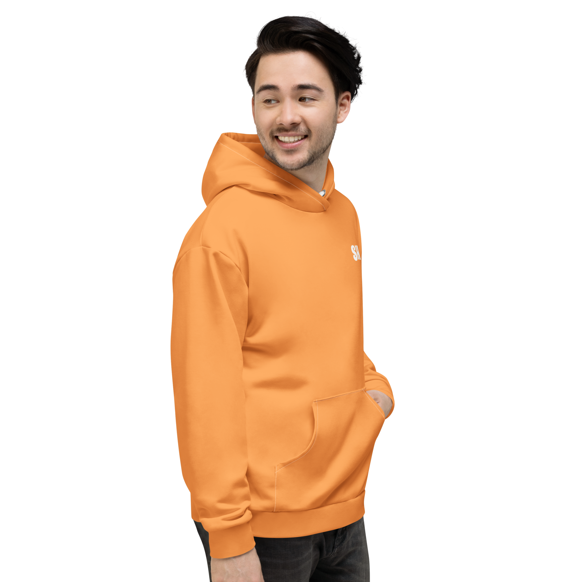 Mens Hoodie - Sunshine Orange
