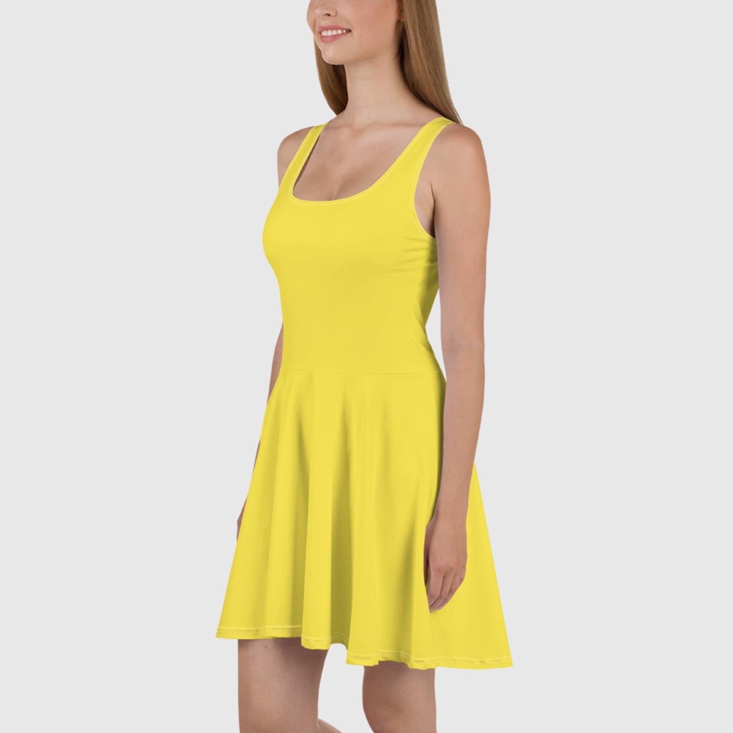 Skater Dress - Yellow - Sunset Harbor Clothing