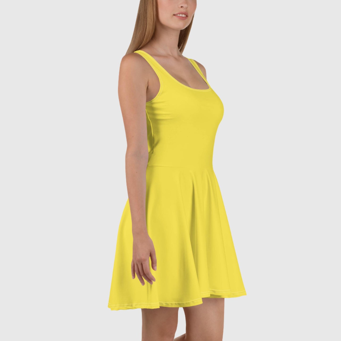 Skater Dress - Yellow - Sunset Harbor Clothing