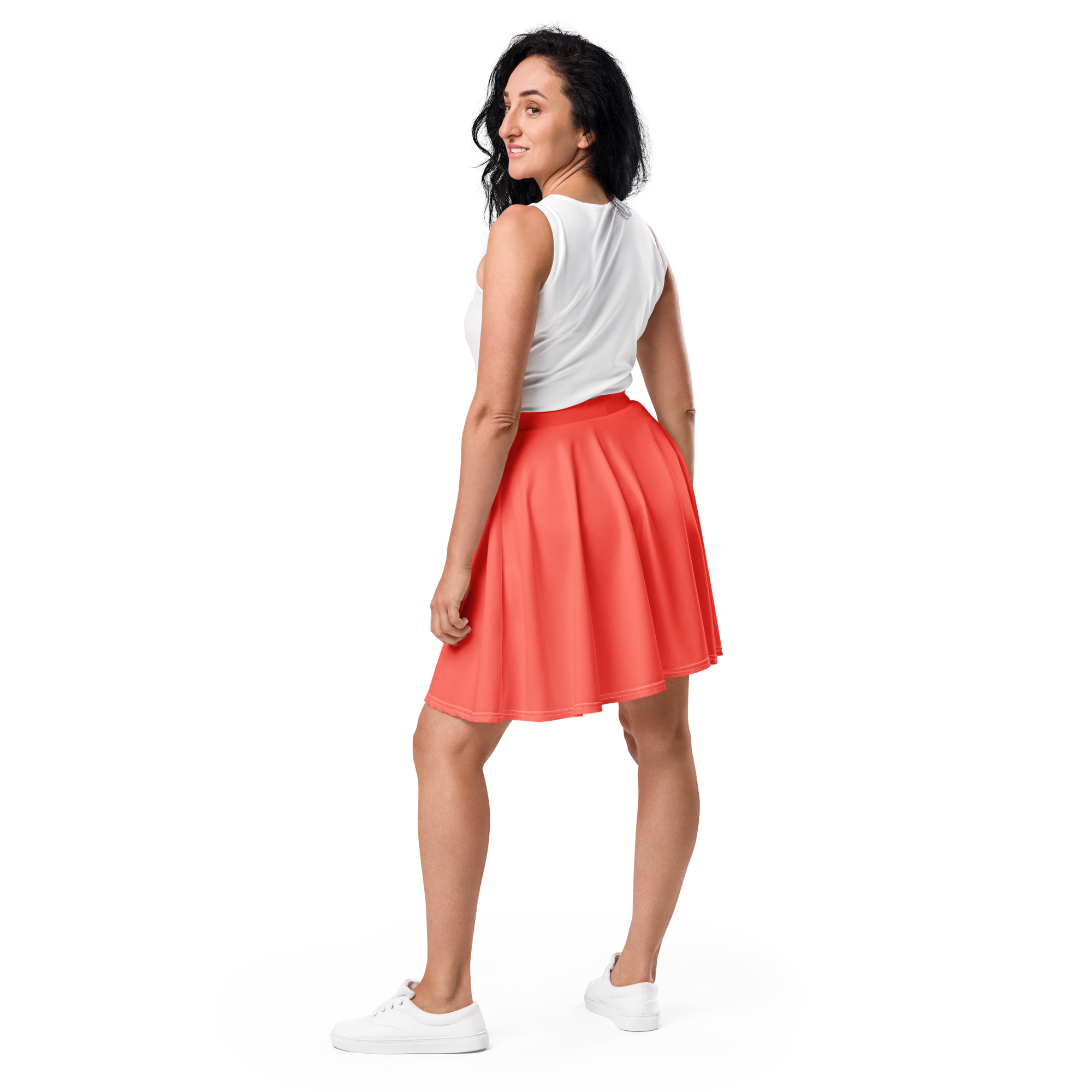 Skater Skirt - Coral Red