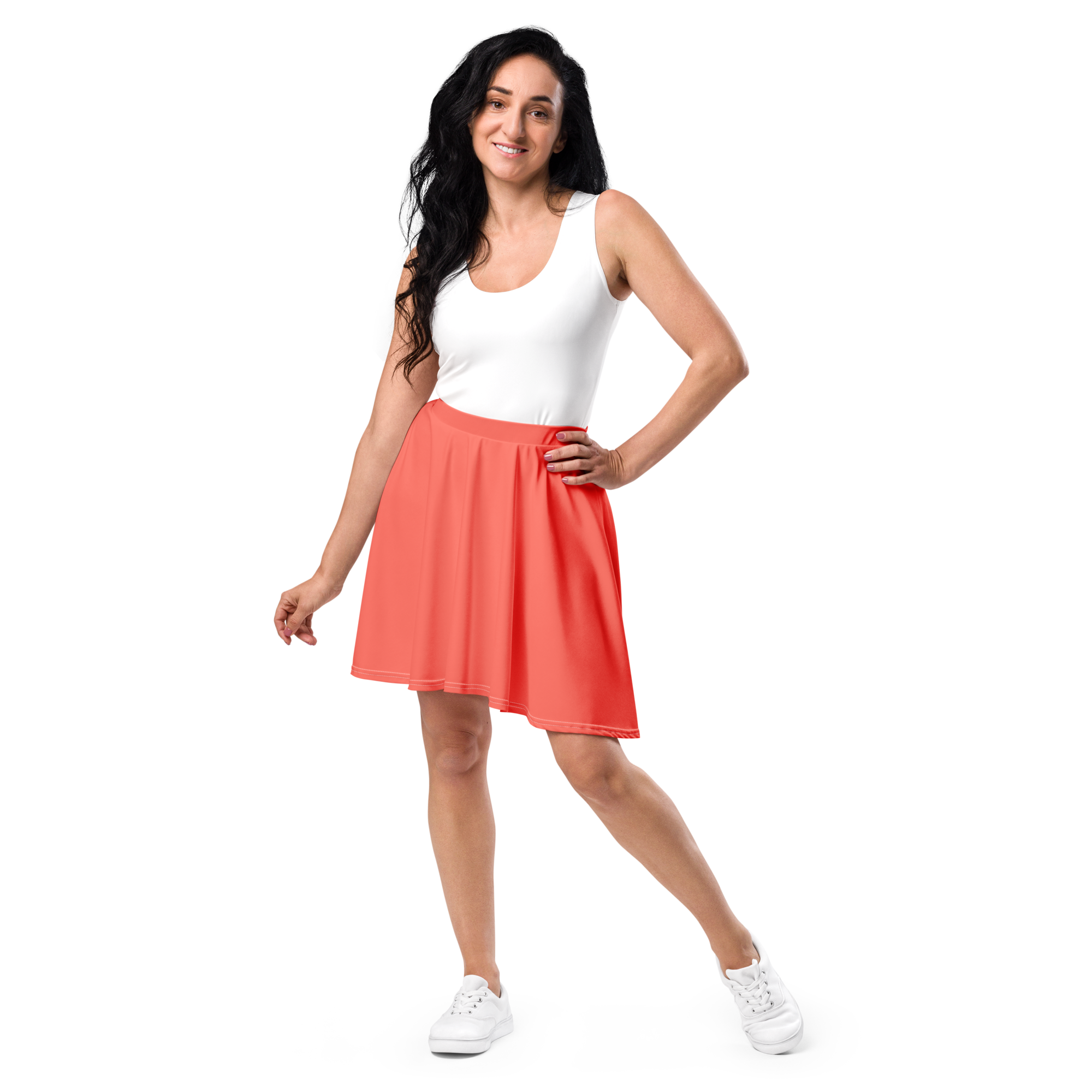 Skater Skirt - Coral Red