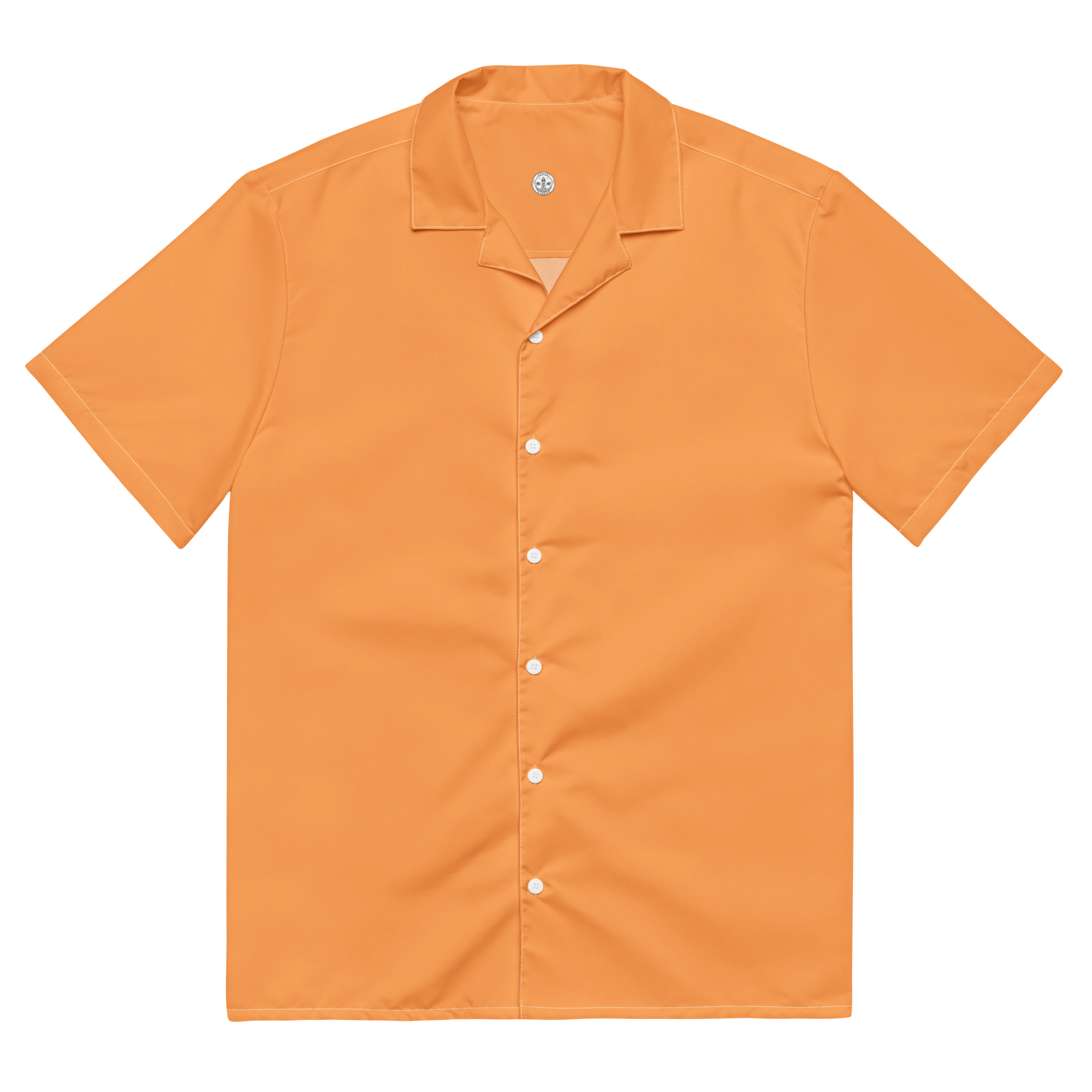 Mens button shirt - Sunshine Orange