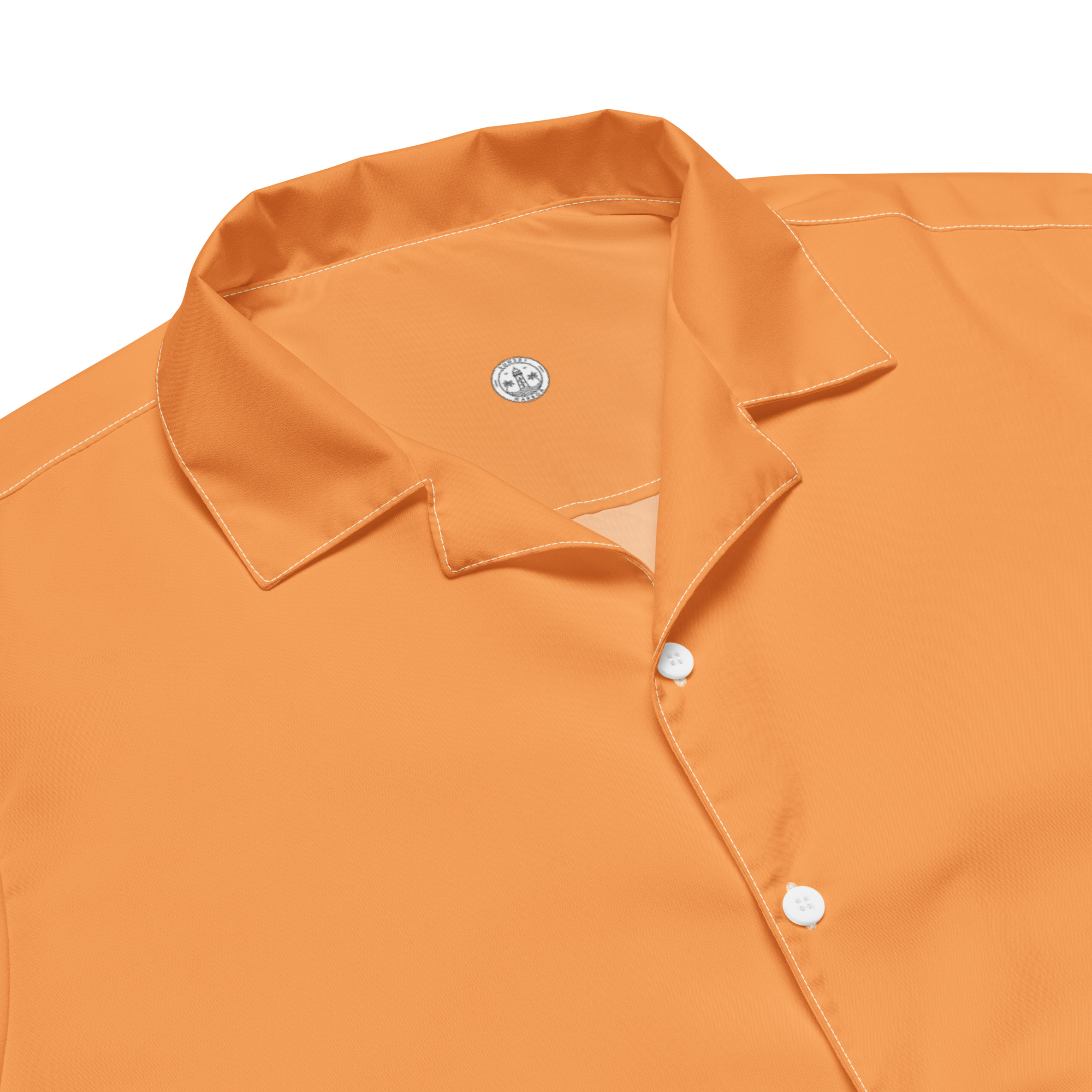 Mens button shirt - Sunshine Orange