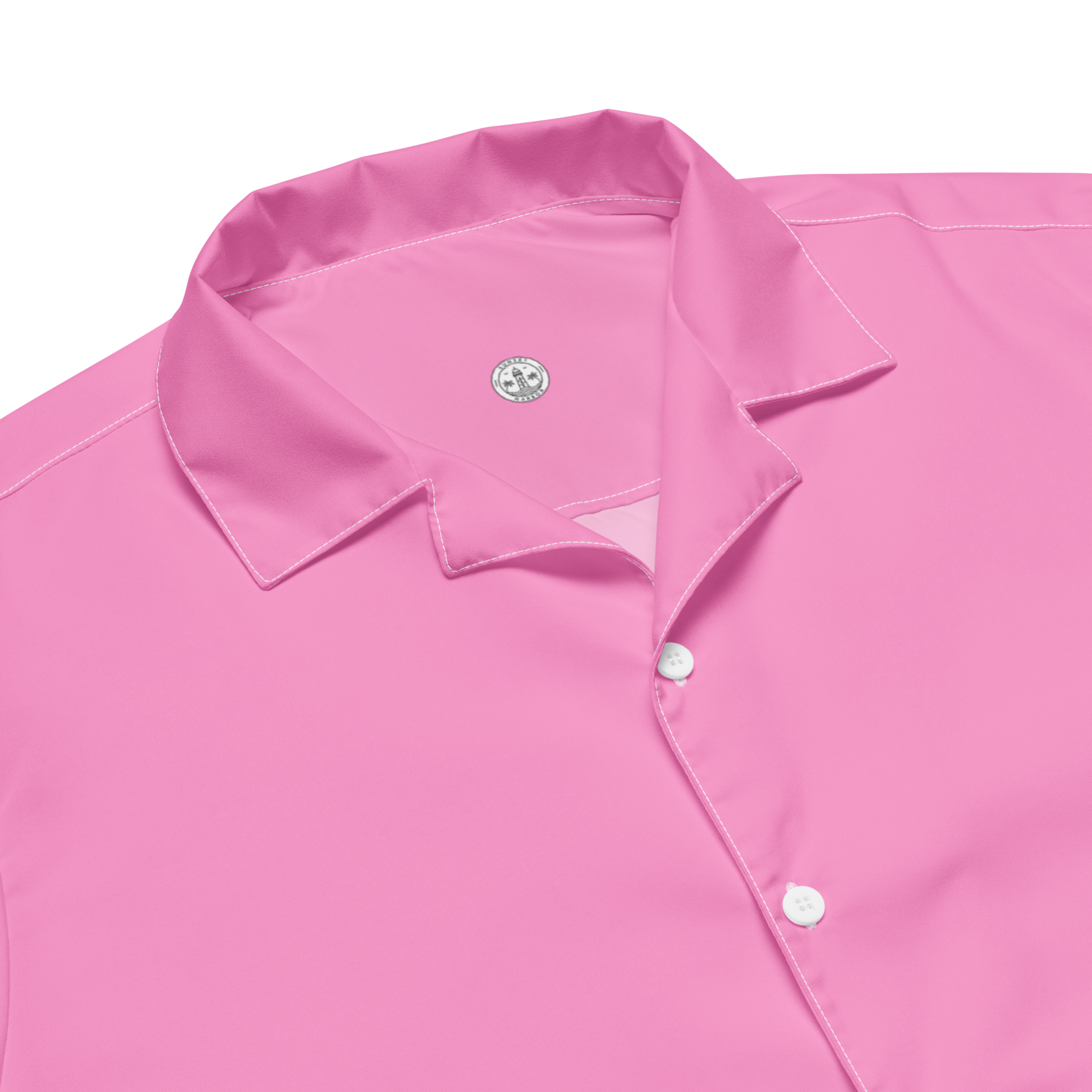 Mens button shirt - Tropical Pink