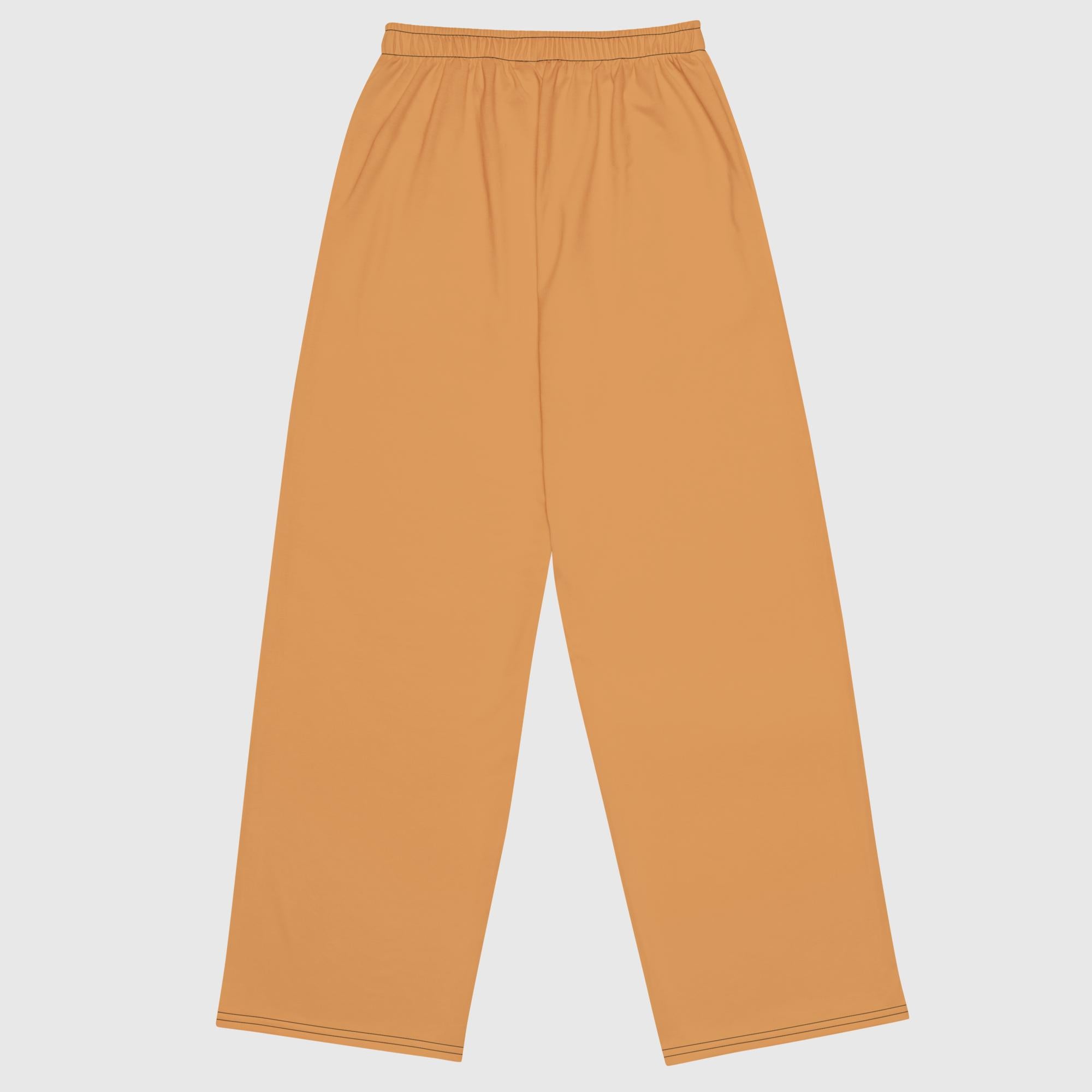 Unisex wide-leg pants - Orange