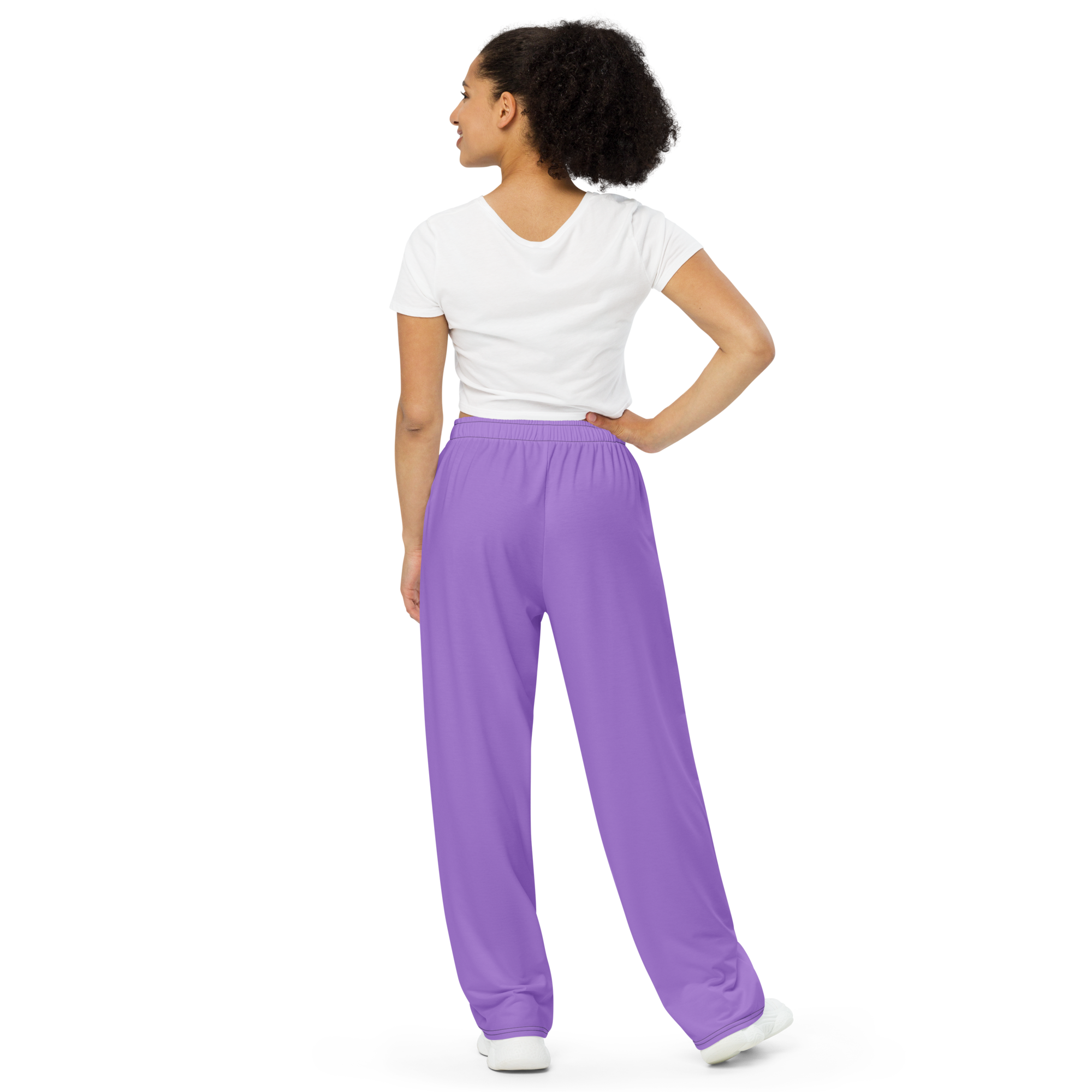 Womens wide-leg pants - Coastal Purple