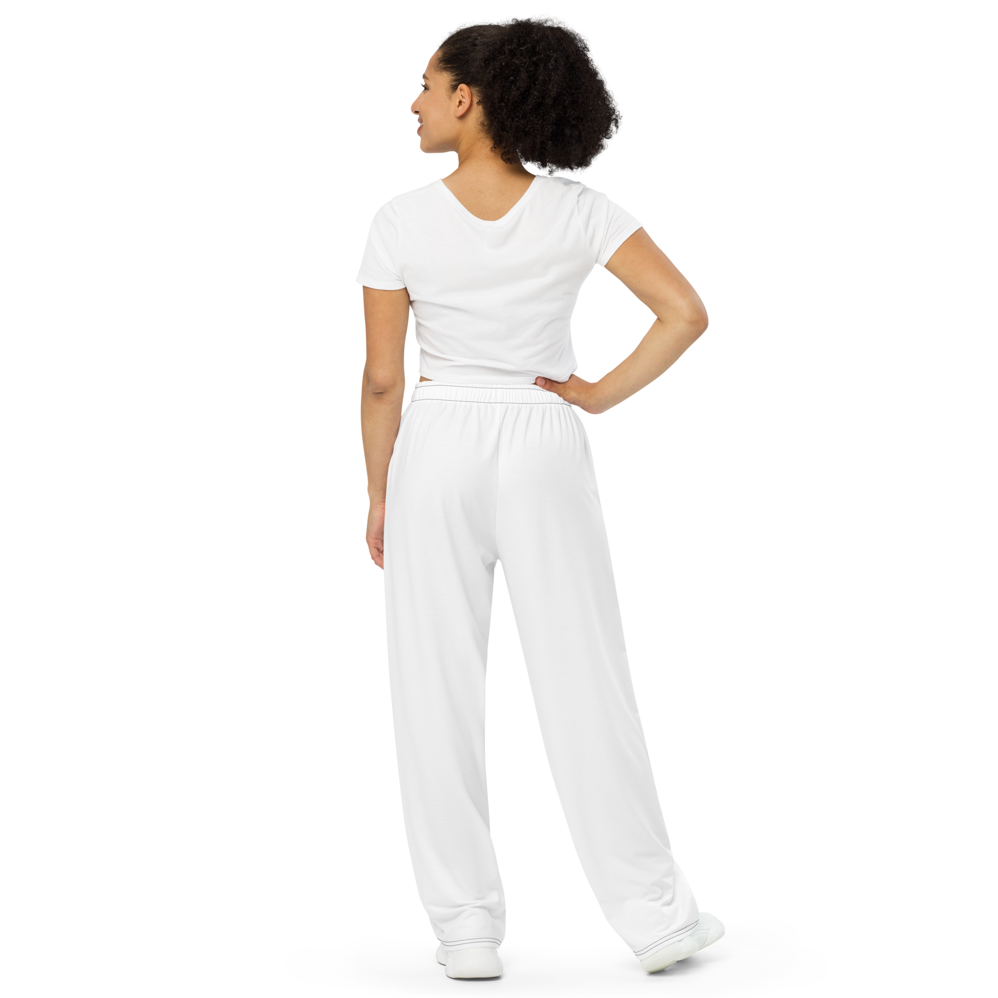 Womens wide-leg pants - Seashell White