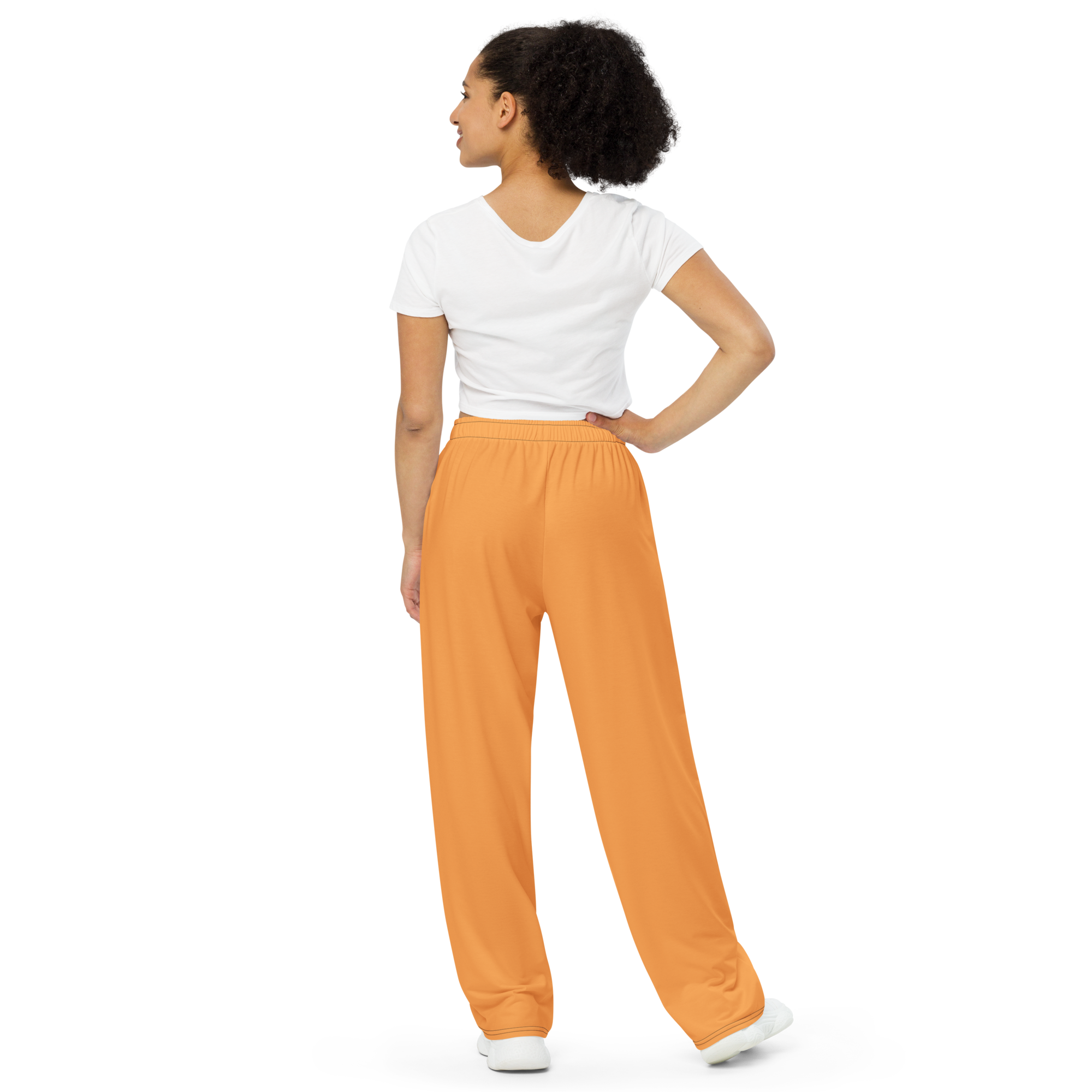 Womens wide-leg pants - Sunshine Orange