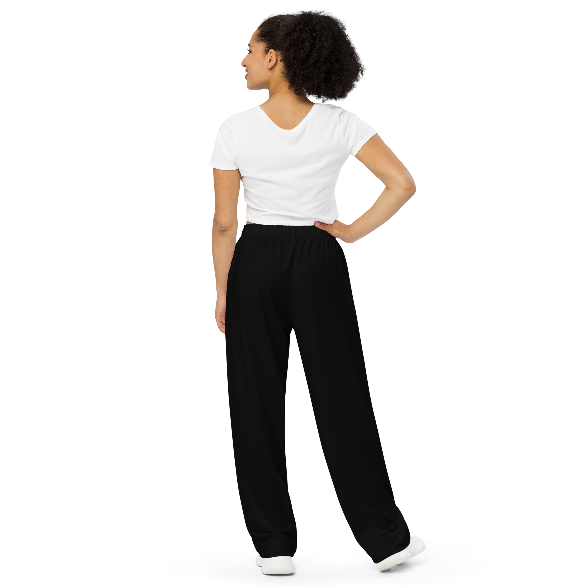 Womens wide-leg pants - Harbor Black