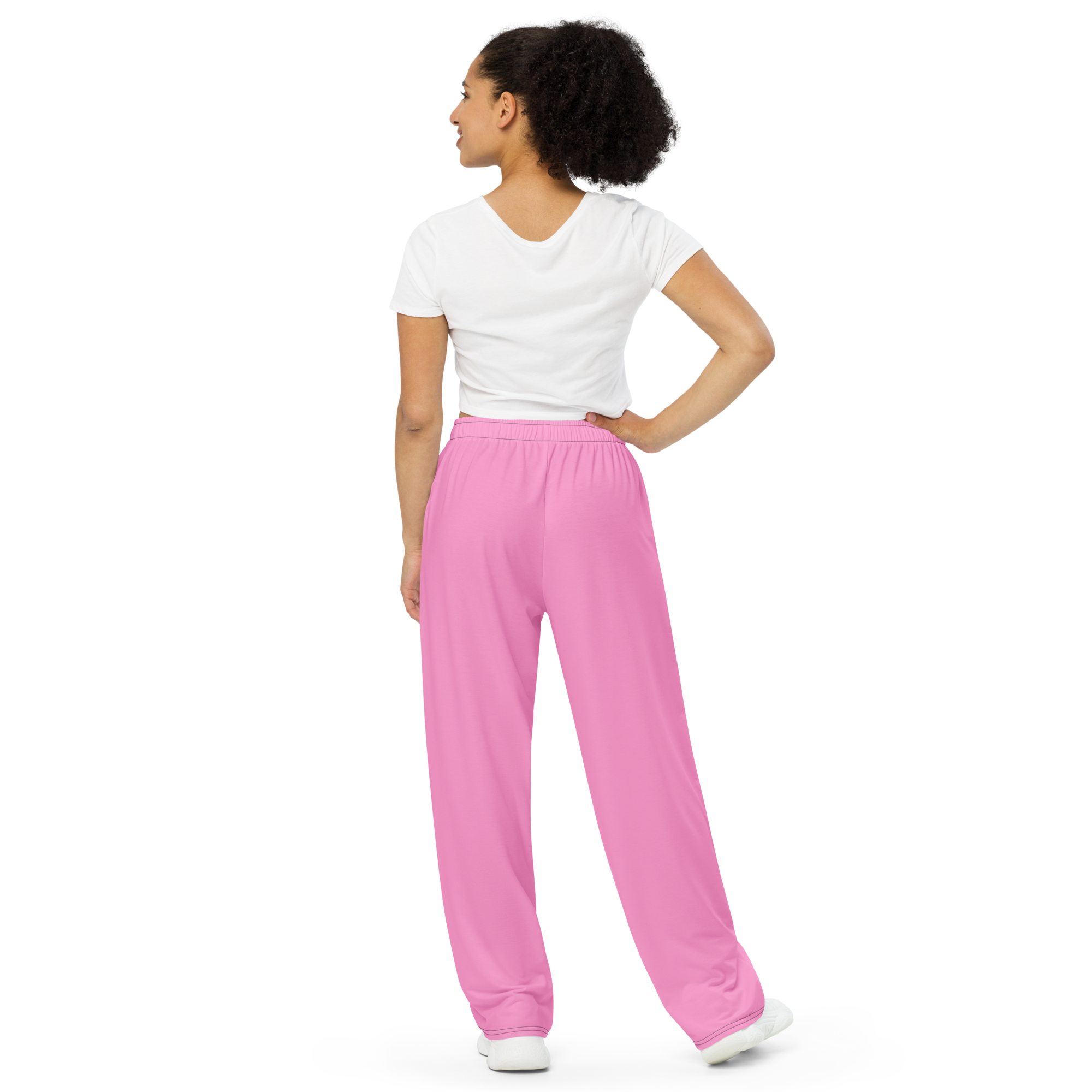 Women's wide-leg pants - Tropical Pink