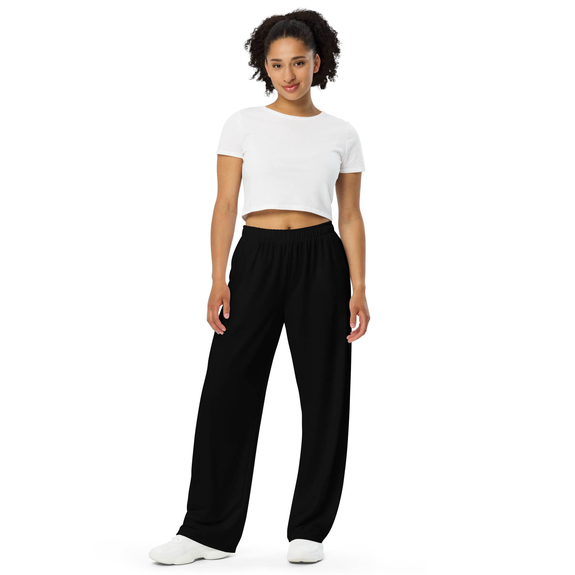 Womens wide-leg pants - Harbor Black