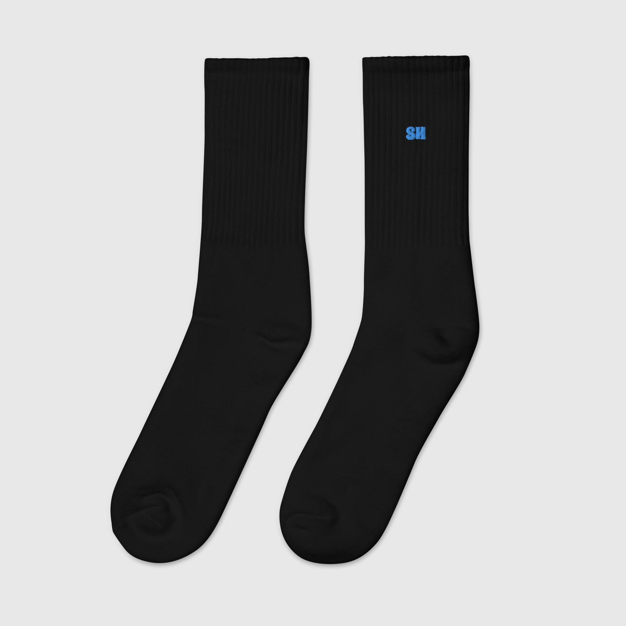 Embroidered socks - Black - Sunset Harbor Clothing
