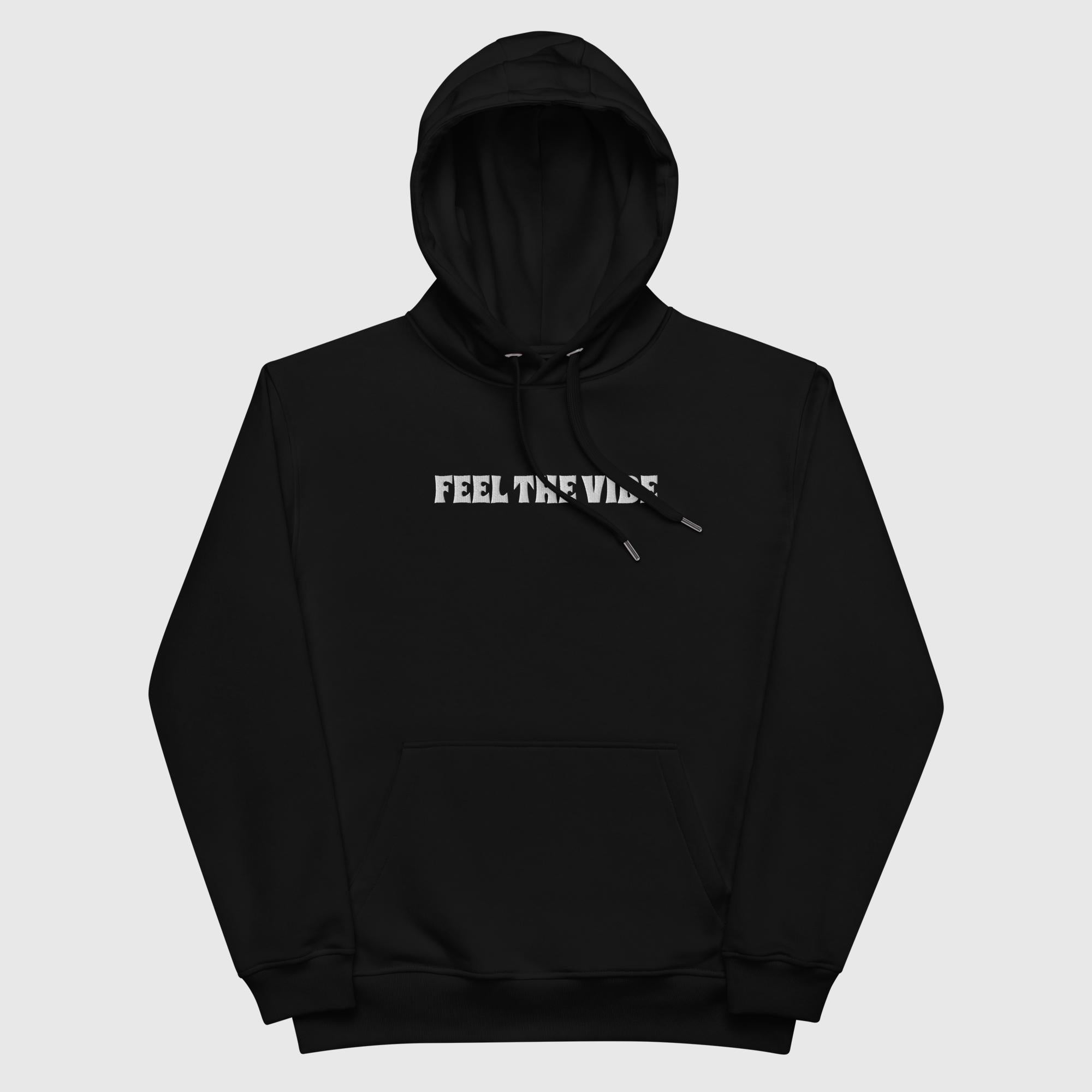 Premium eco hoodie - Feel The Vibe - Sunset Harbor Clothing