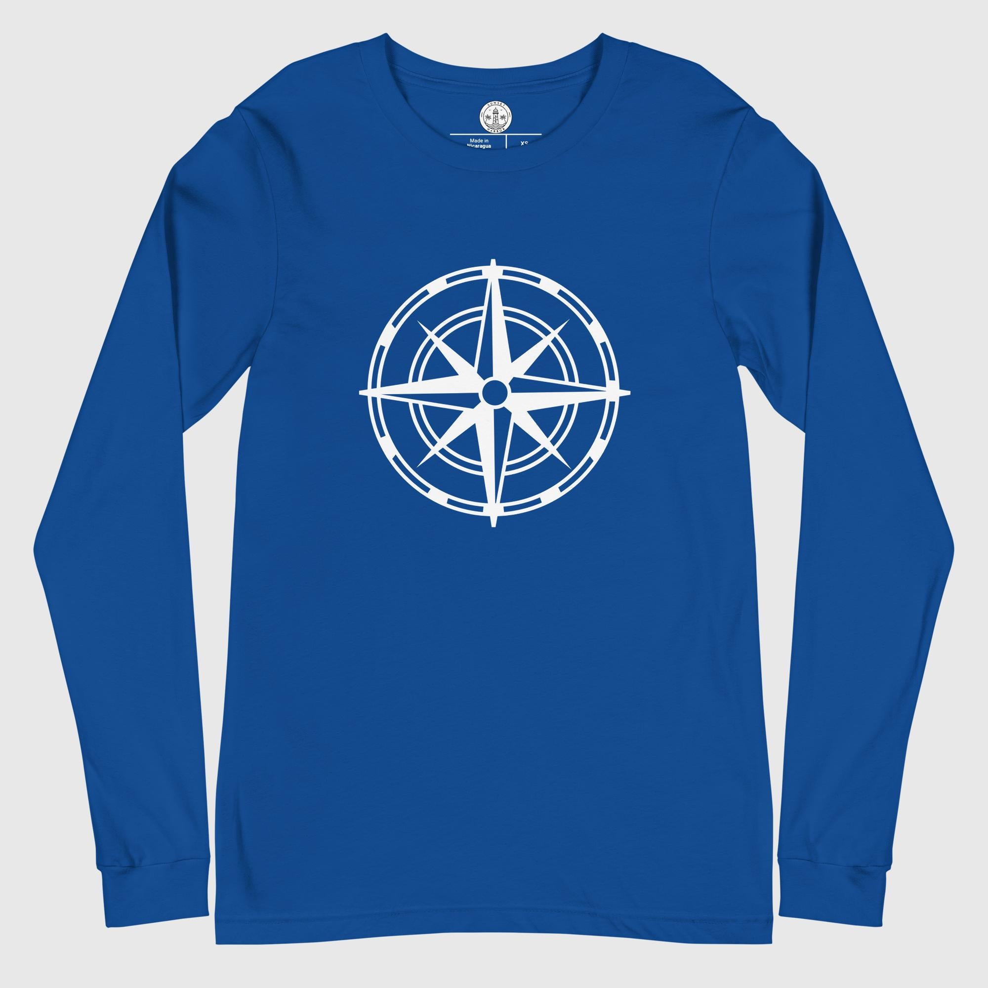 Men's Long Sleeve Tee - Compass