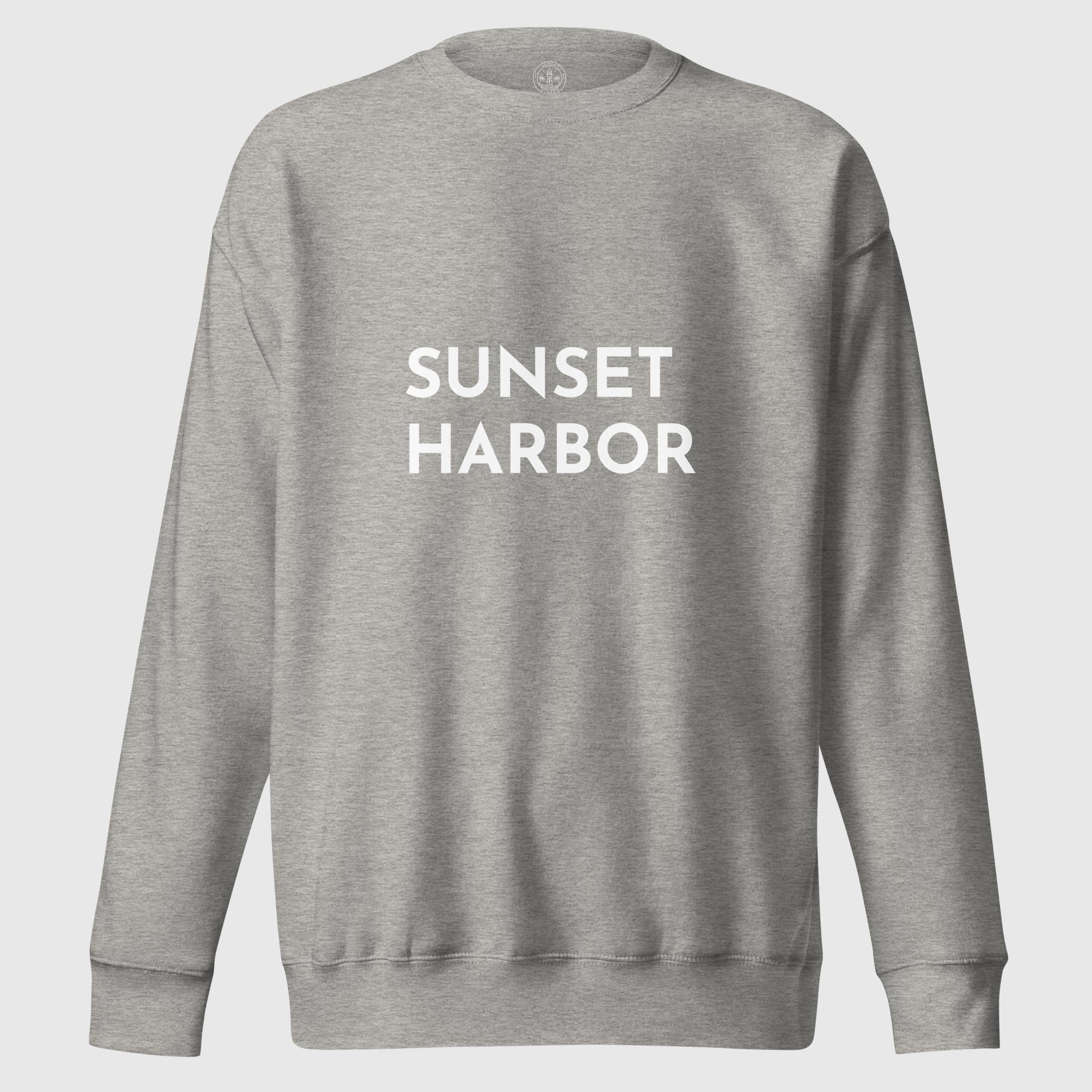 Unisex Premium Sweatshirt - Sunset Harbor - Sunset Harbor Clothing