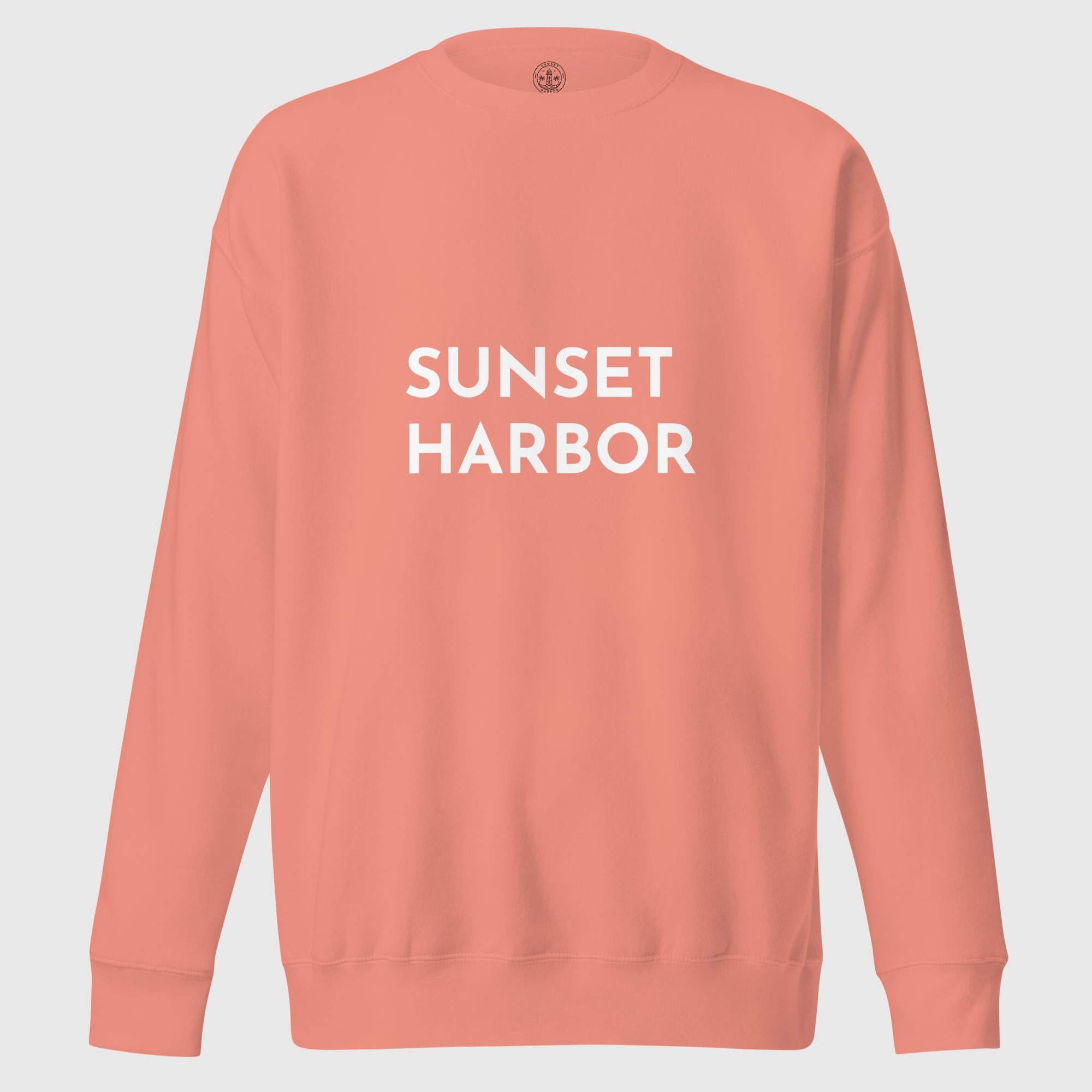 Unisex Premium Sweatshirt - Sunset Harbor - Sunset Harbor Clothing