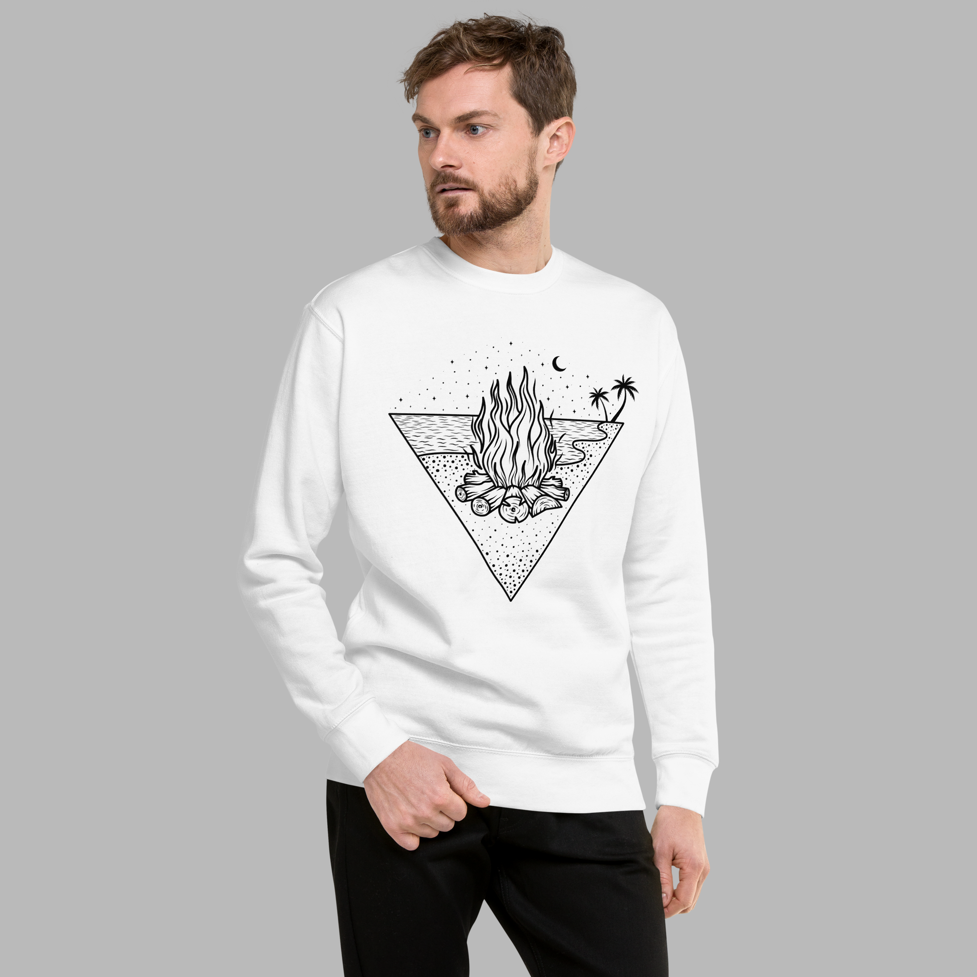 Men's Premium Sweatshirt - Campfire